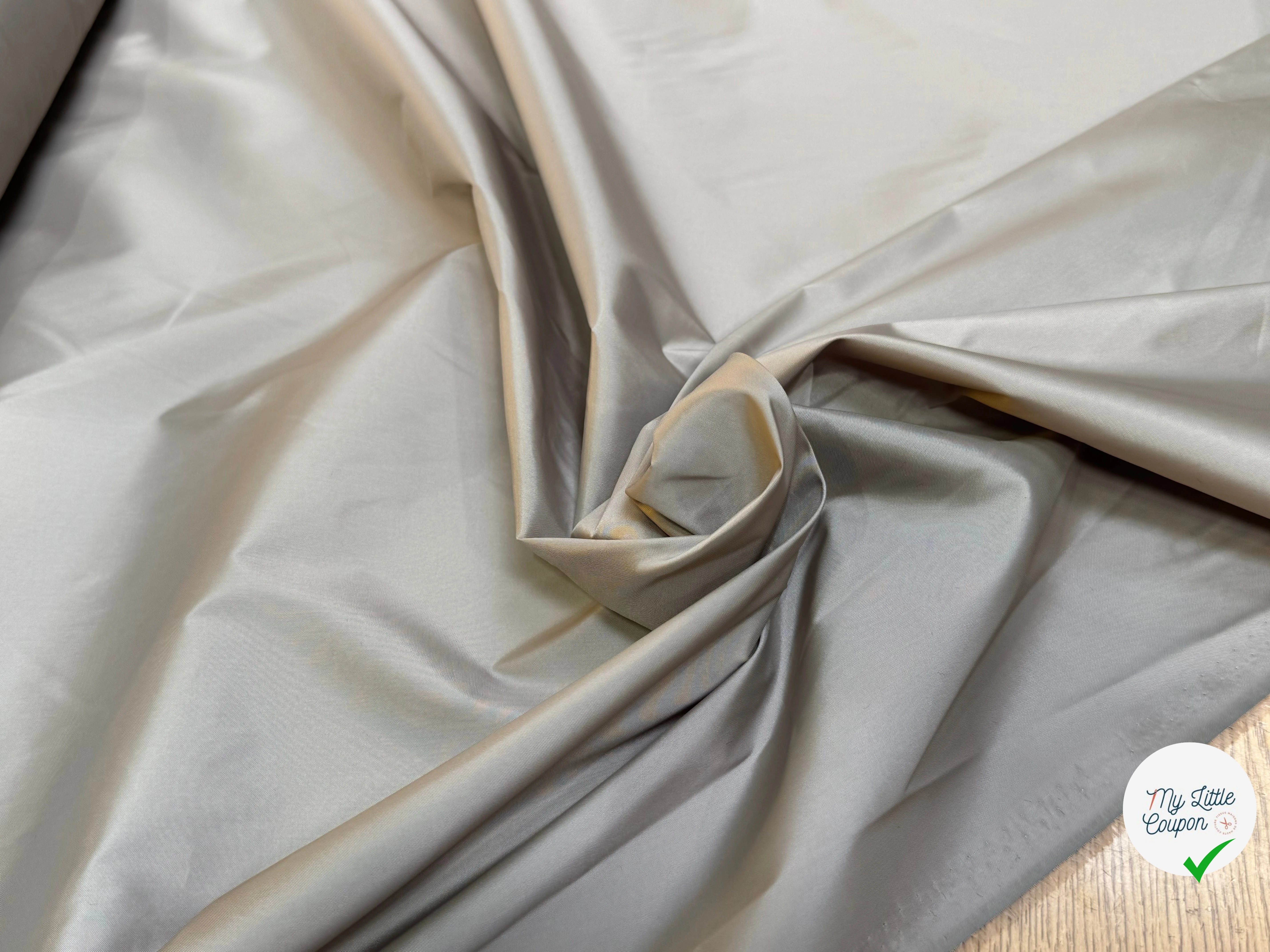 TAFFETAS PARKA 30% POLYAMIDE BEIGE FONCÉ - My Little Coupon