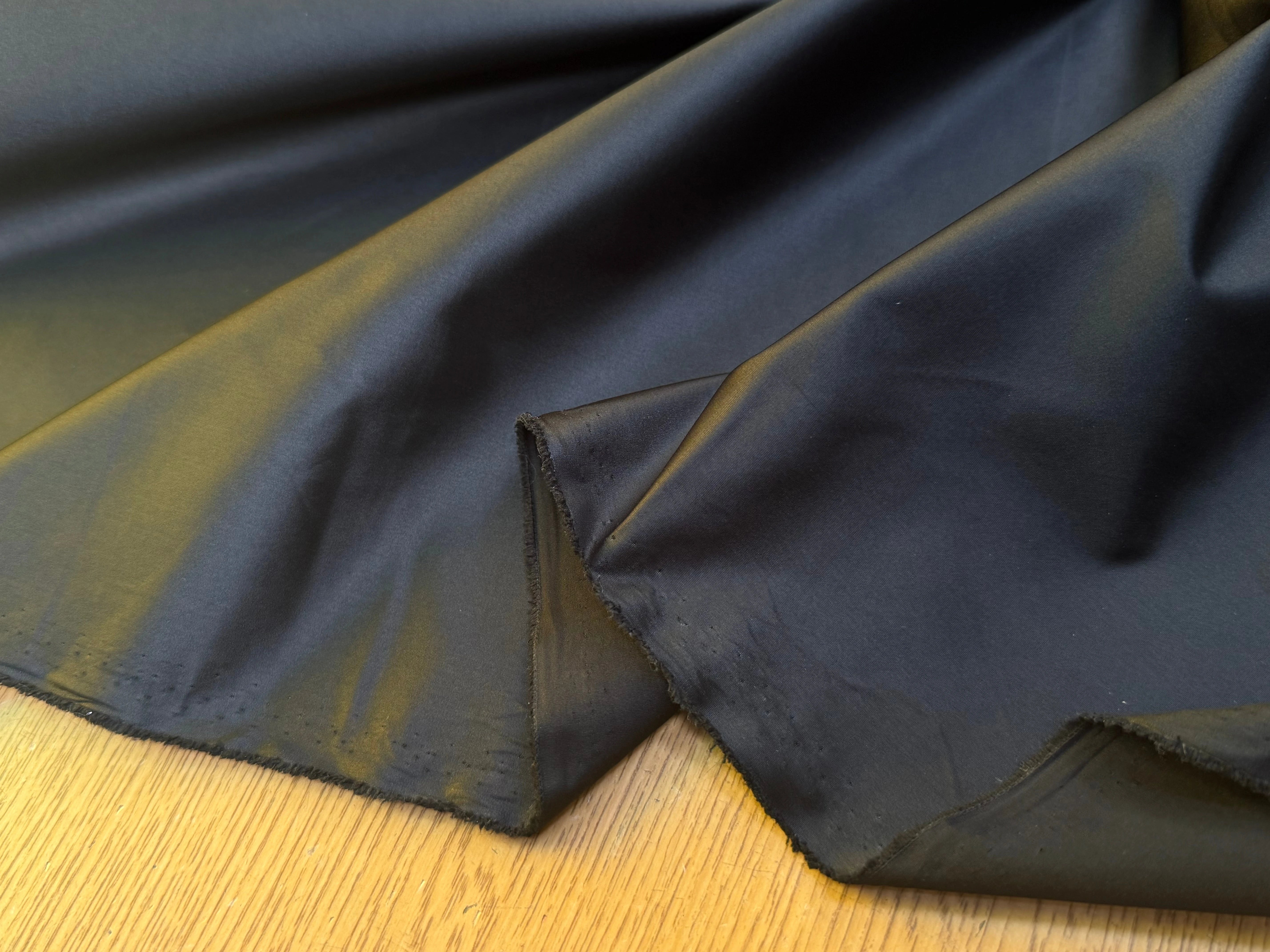TAFFETAS UNE FACE SATINÉE NOIR - My Little Coupon