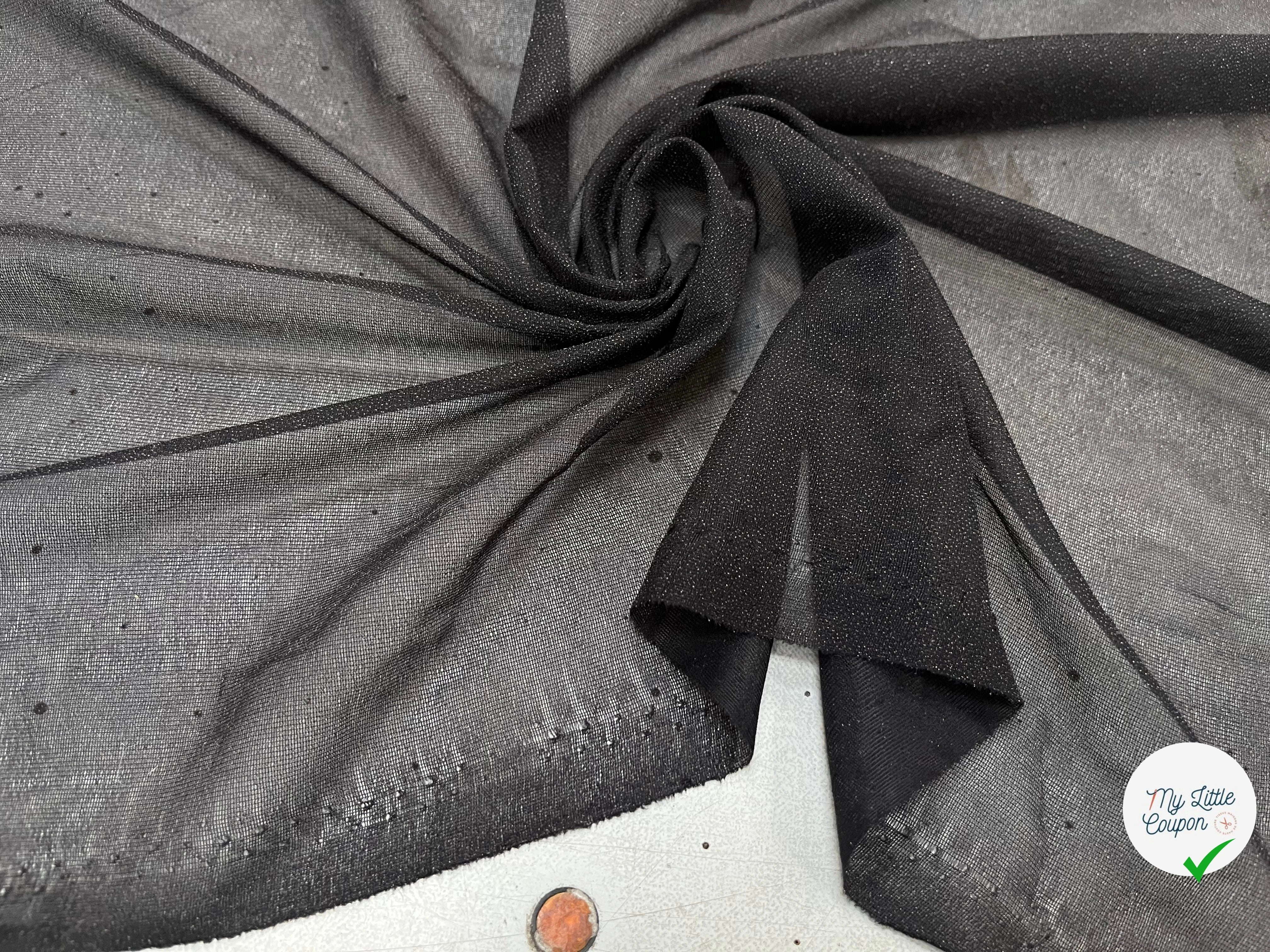 THERMOCOLLANT FIN À GRAIN NOIR 155CM - My Little Coupon