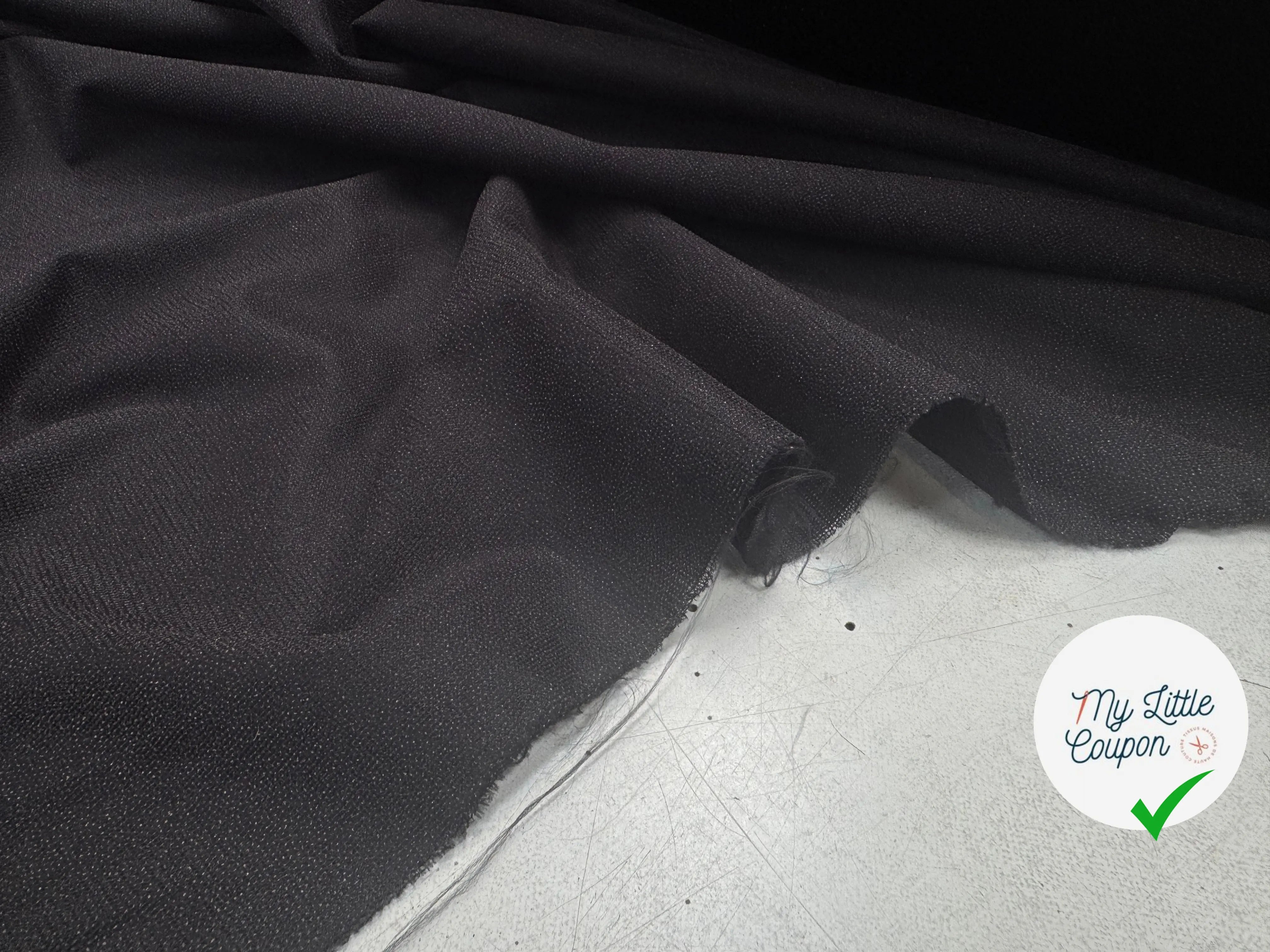 THERMOCOLLANT MAILLE NOIR PERLE DIAMANT - My Little Coupon