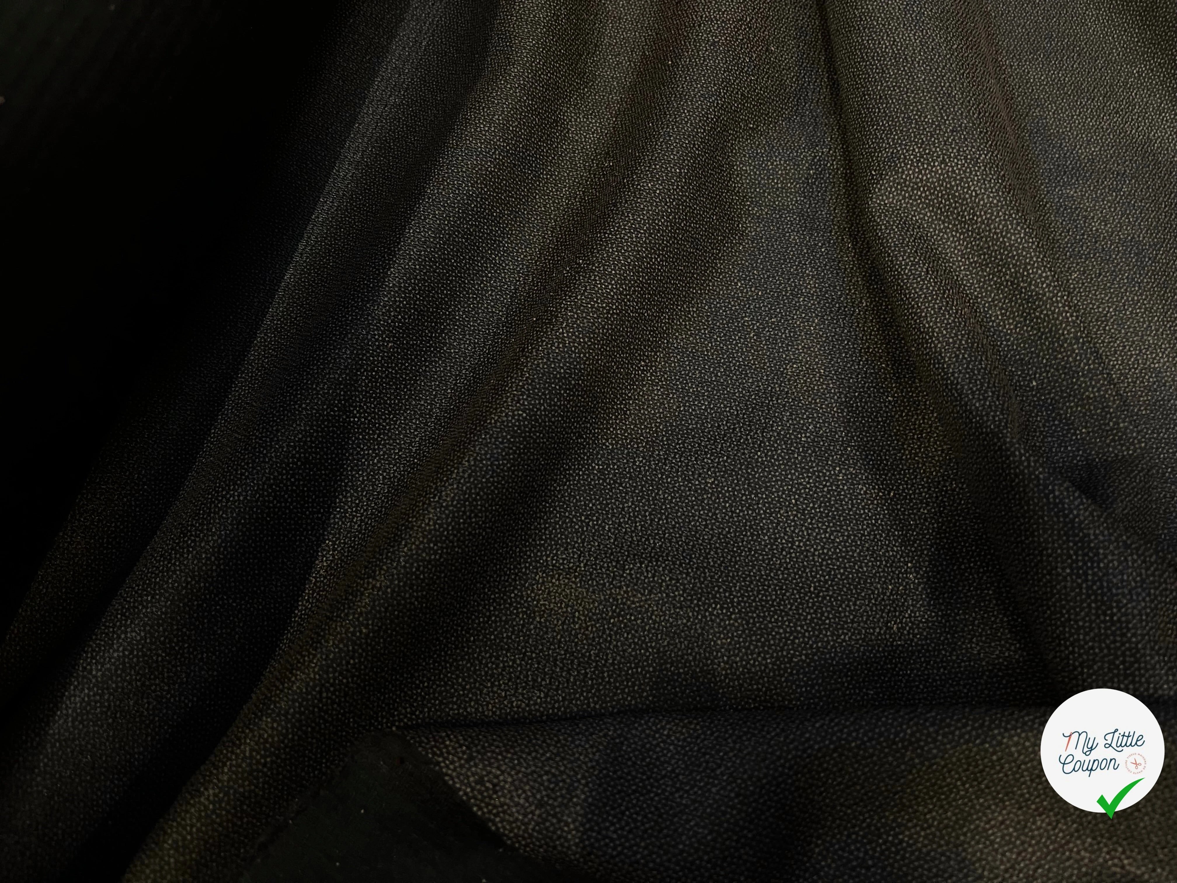 THERMOCOLLANT NOIR À GRAINS BRONZE ENVERS MOLLETONNÉ - My Little Coupon