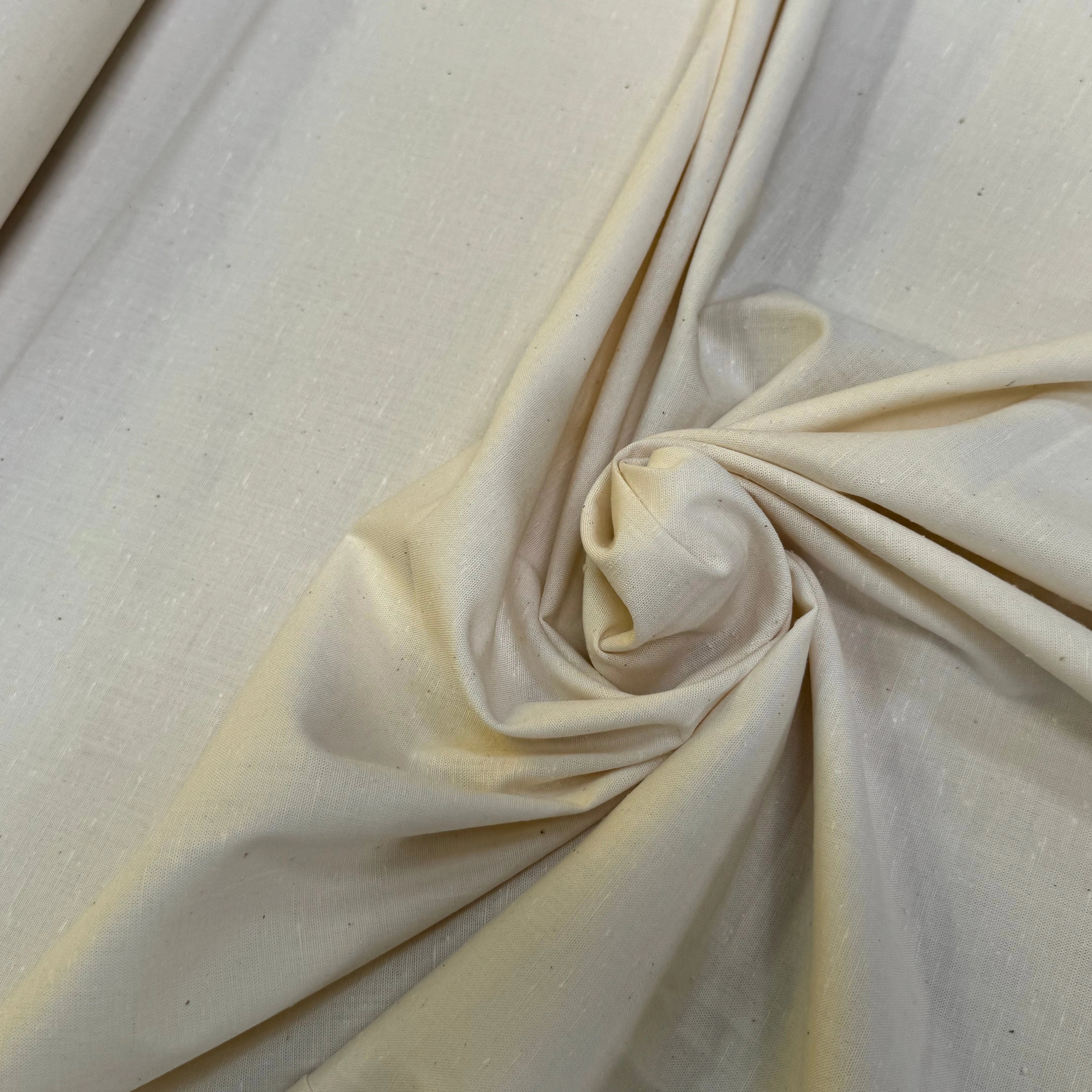 TISSU 100% COTON ORGANIC ÉCRU - My Little Coupon