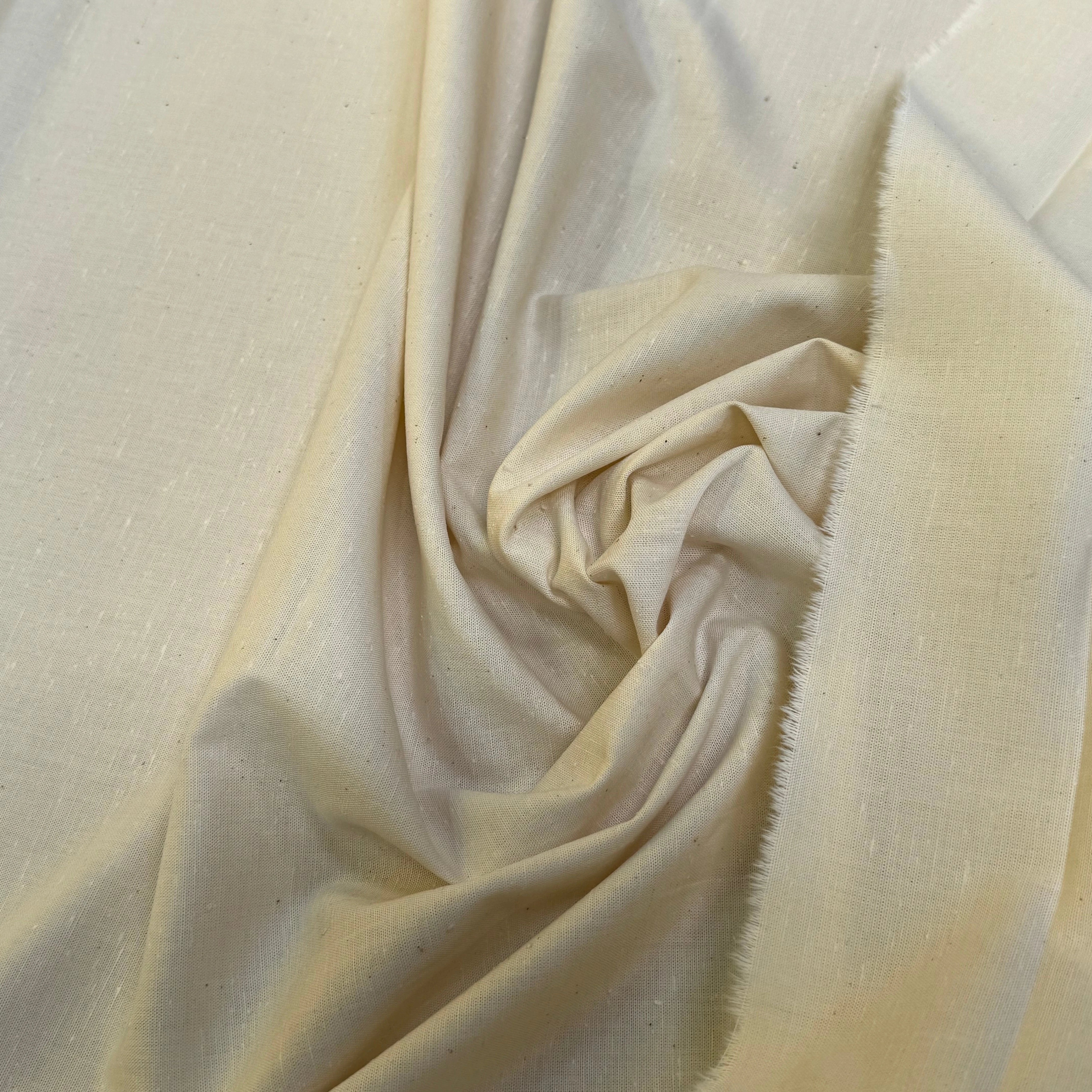 TISSU 100% COTON ORGANIC ÉCRU - My Little Coupon