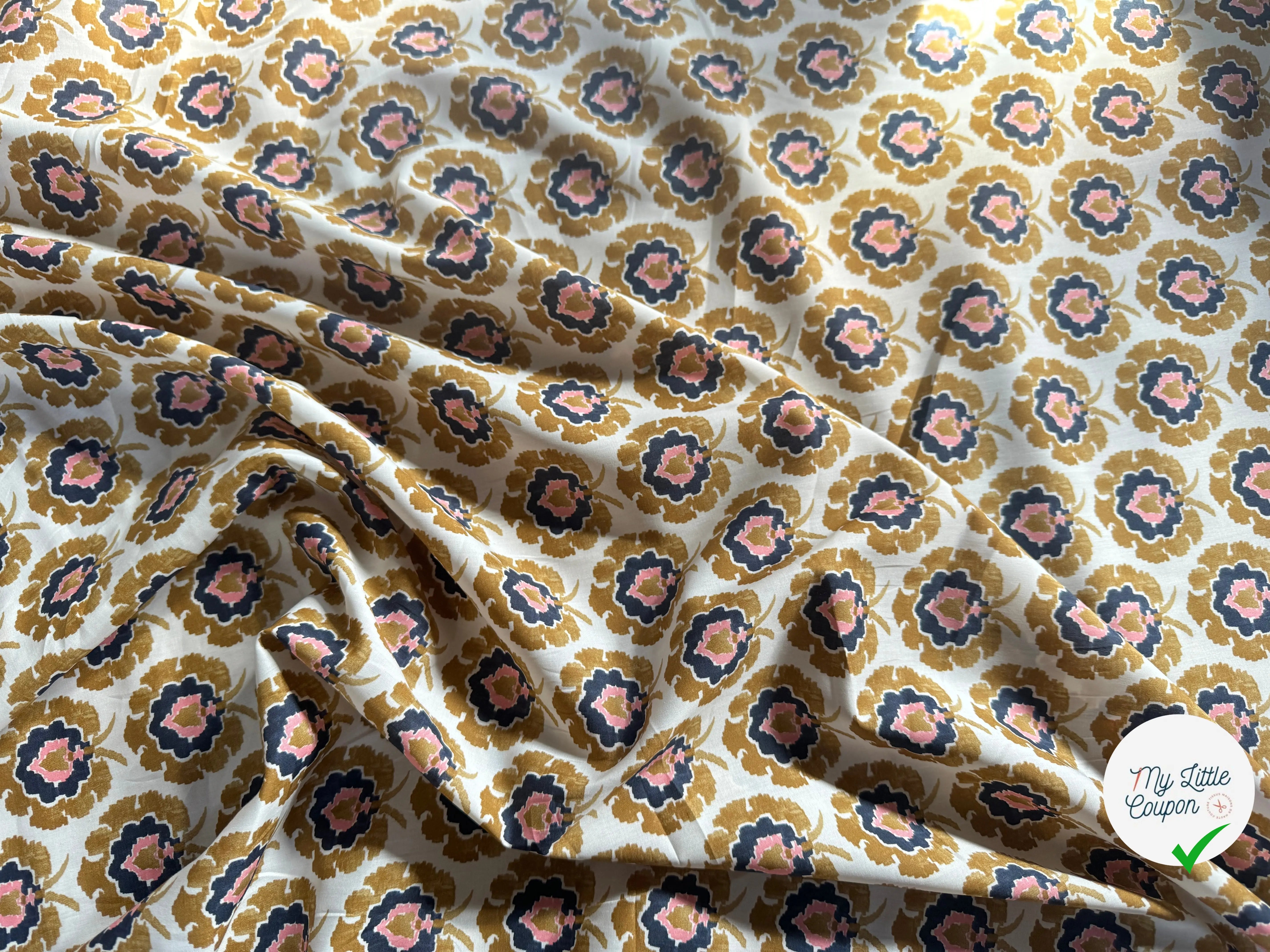 TISSU BATISTE DE COTON PARADE ROYALE - My Little Coupon