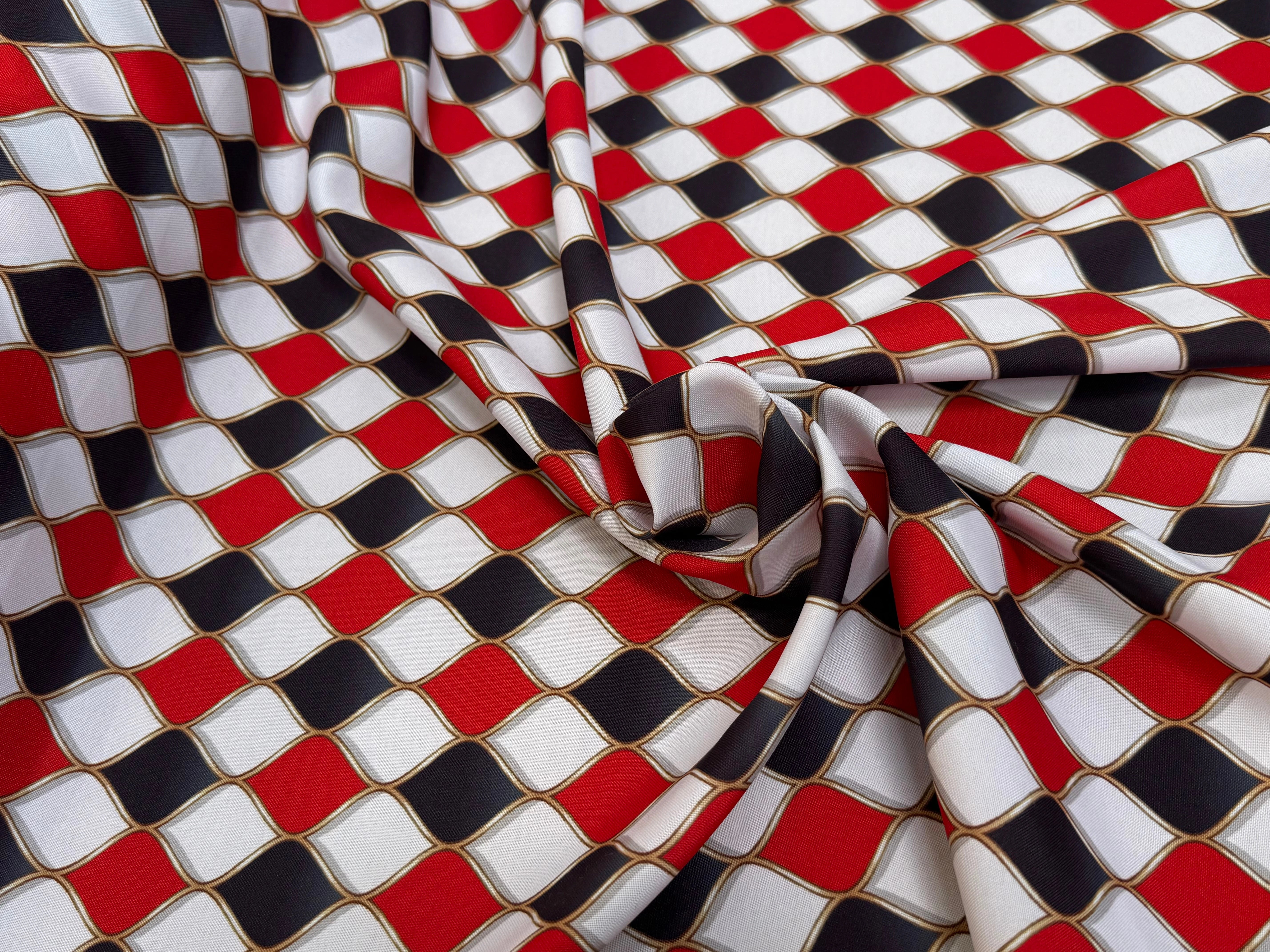 TISSU BURLINGTON ROUGE ET NOIR - My Little Coupon