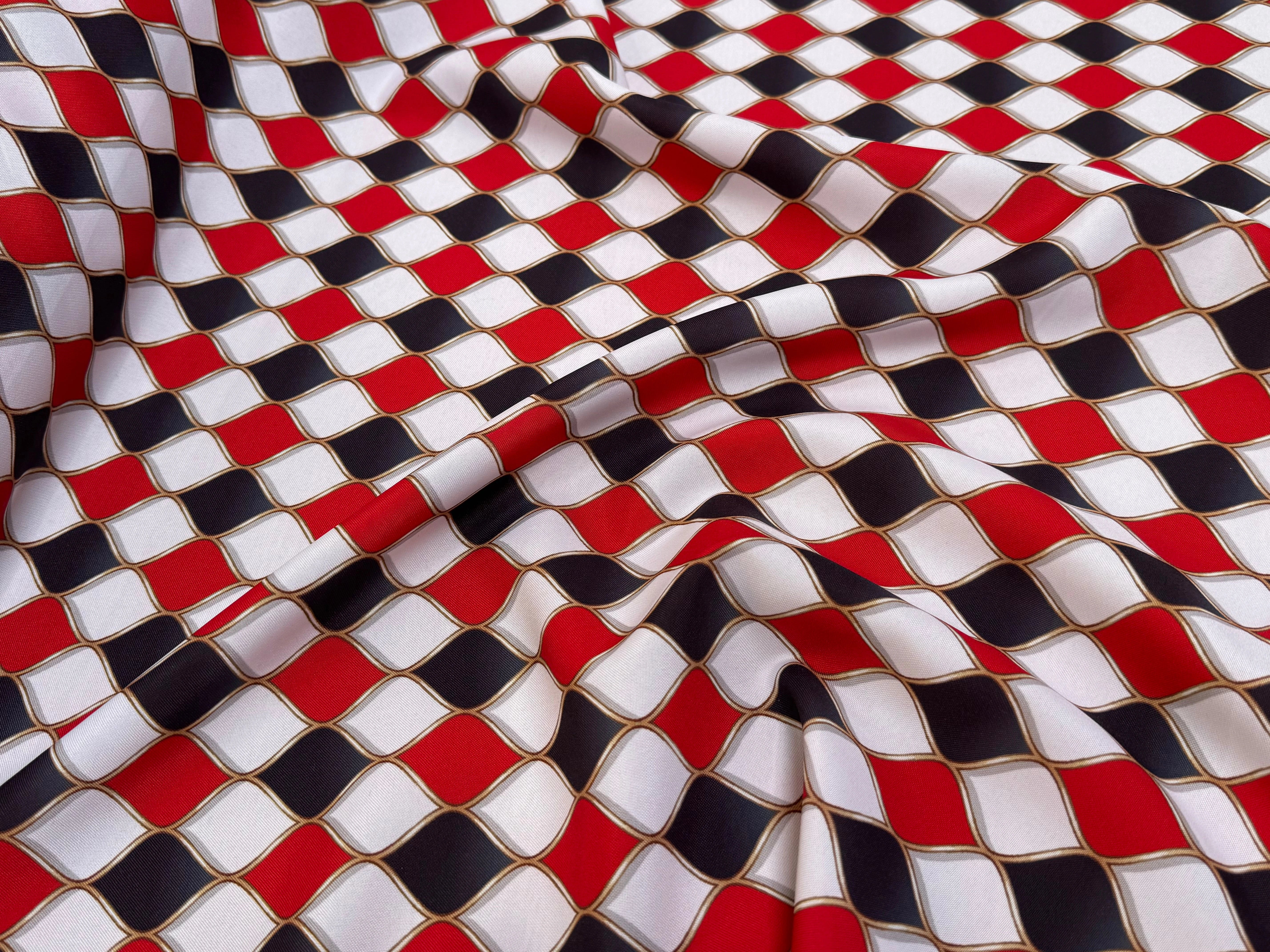 TISSU BURLINGTON ROUGE ET NOIR - My Little Coupon