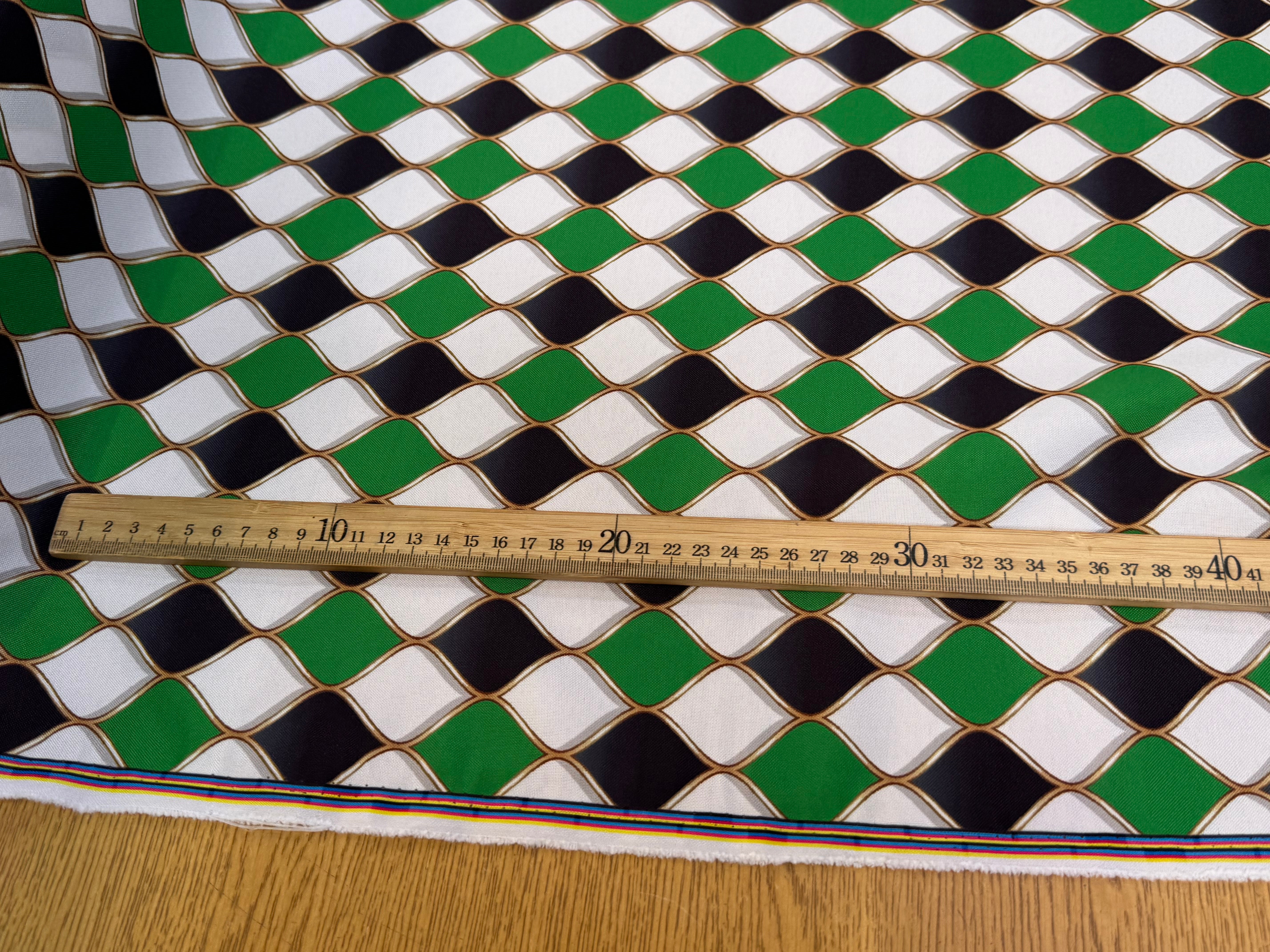 TISSU BURLINGTON VERT NOIR - My Little Coupon
