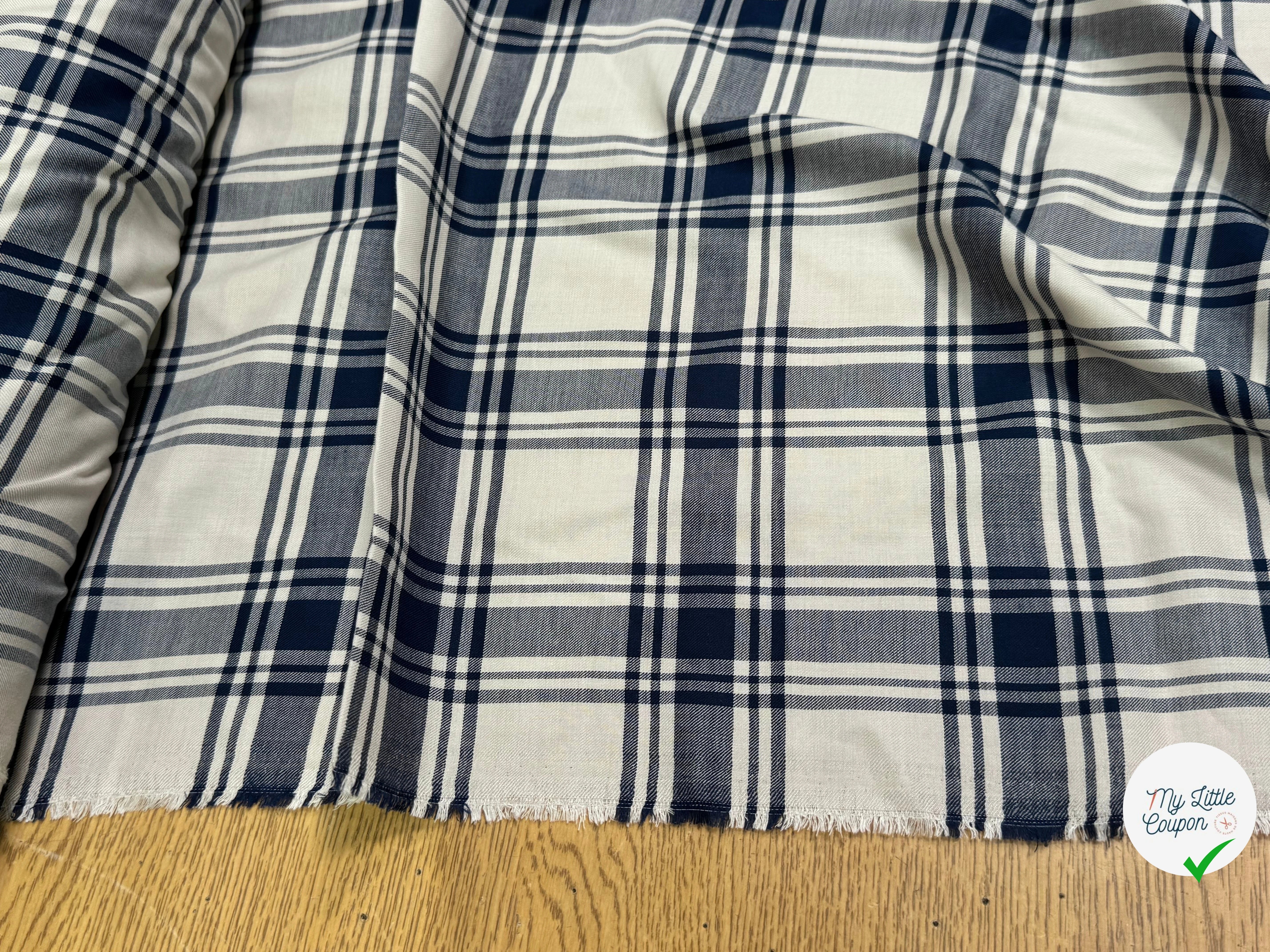 TISSU CHEMISE SUBTILE FALL JAPAN 1 NAVY BEIGE - My Little Coupon