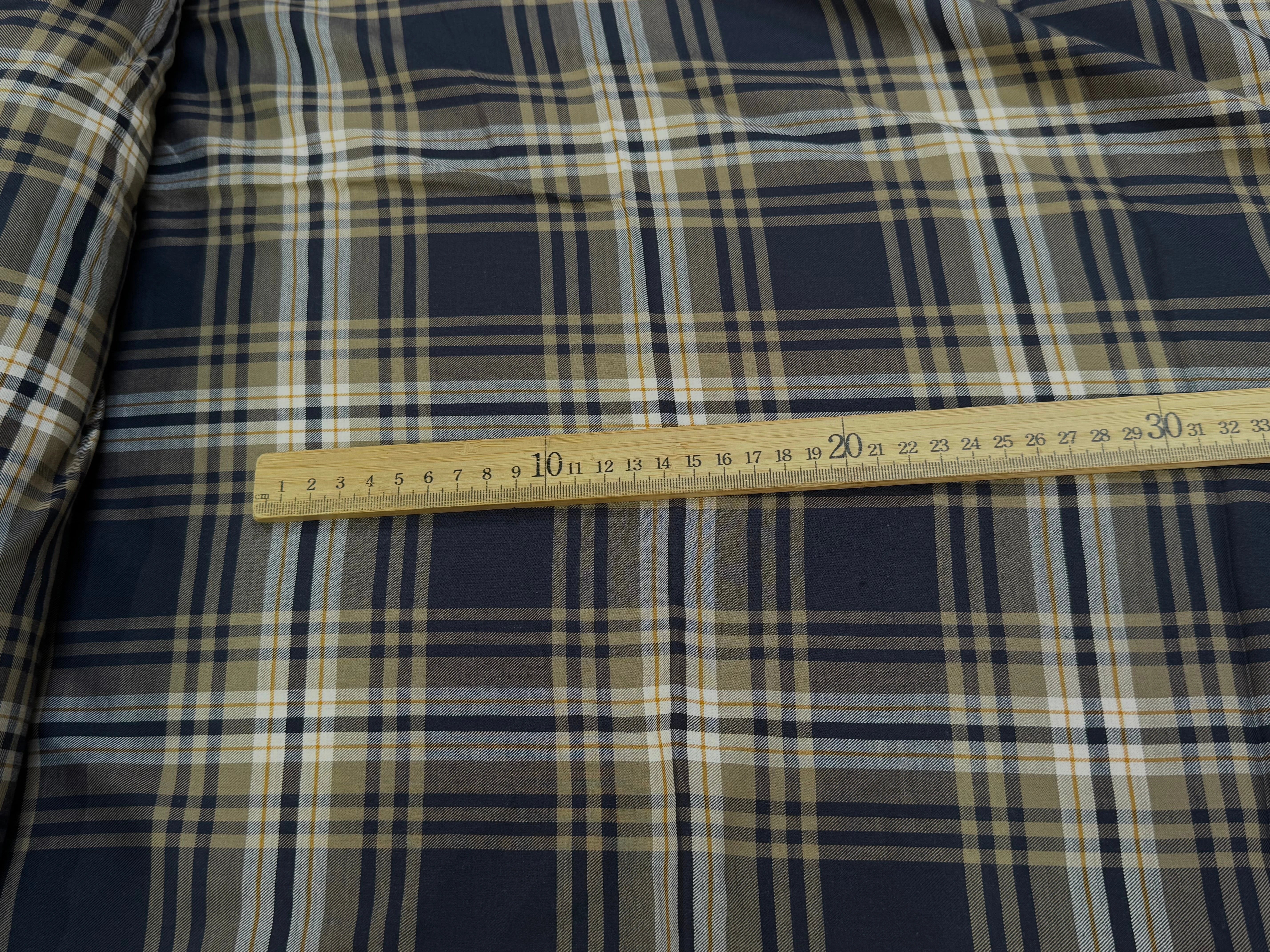 TISSU CHEMISE SUBTILE FALL JAPAN 2 MARRON NAVY - My Little Coupon
