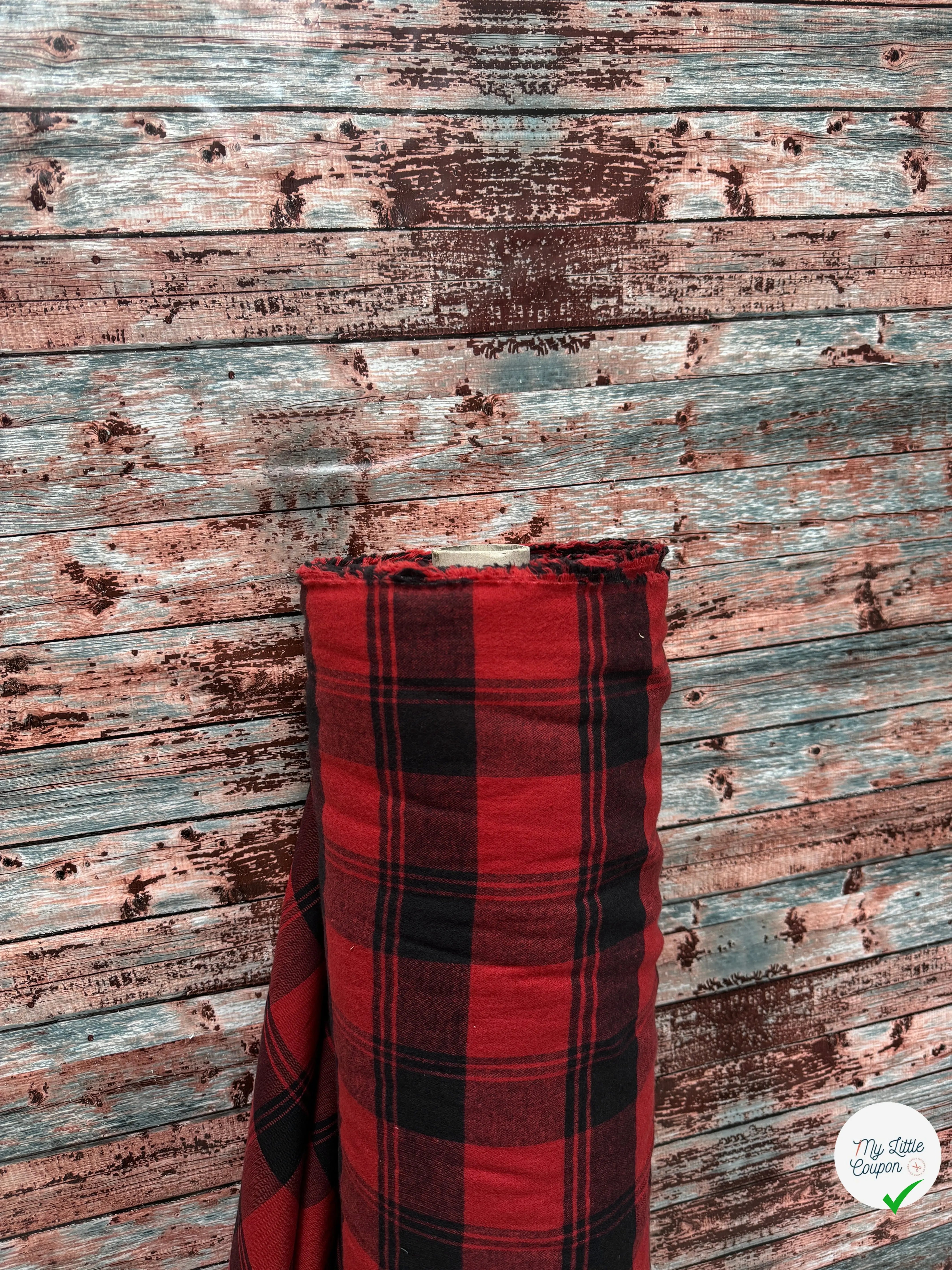 TISSU CHEMISE TRAPPEUR ECOSSAIS COTON JAPONAIS TAKIYHO - My Little Coupon