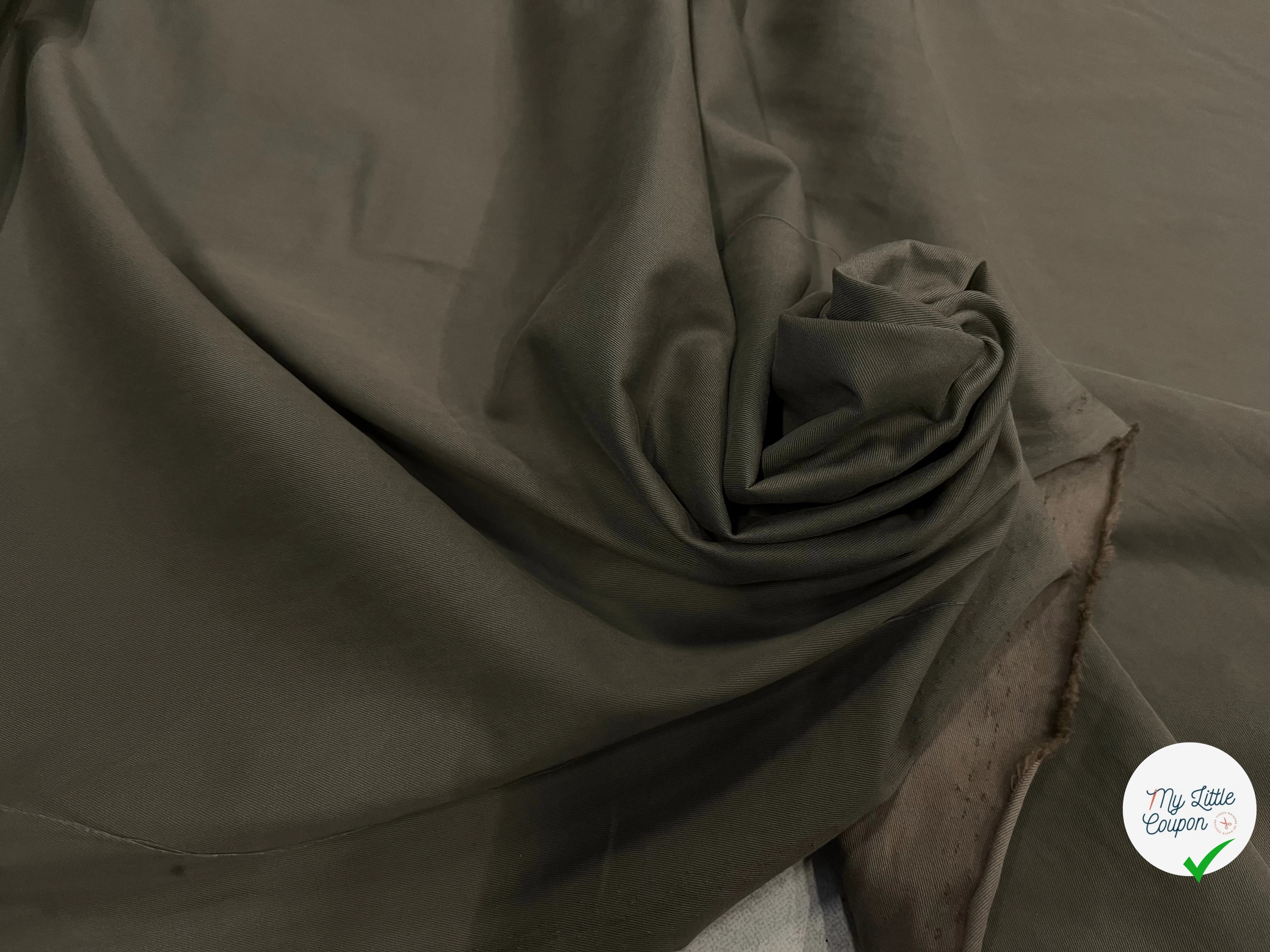 TISSU COTON CHEMISE KAKI - My Little Coupon