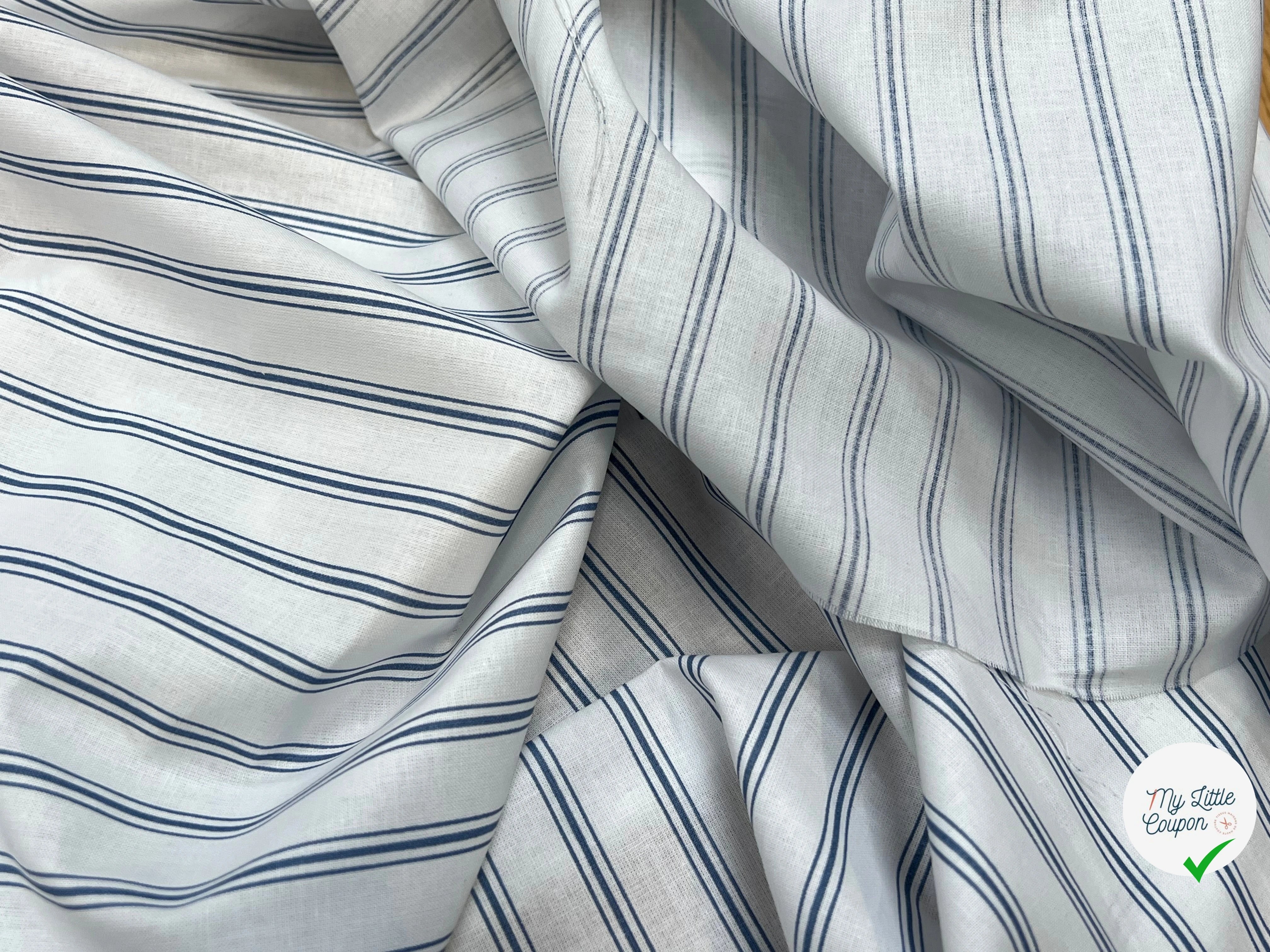 TISSU COTON REGENCE BLEU 150 - My Little Coupon