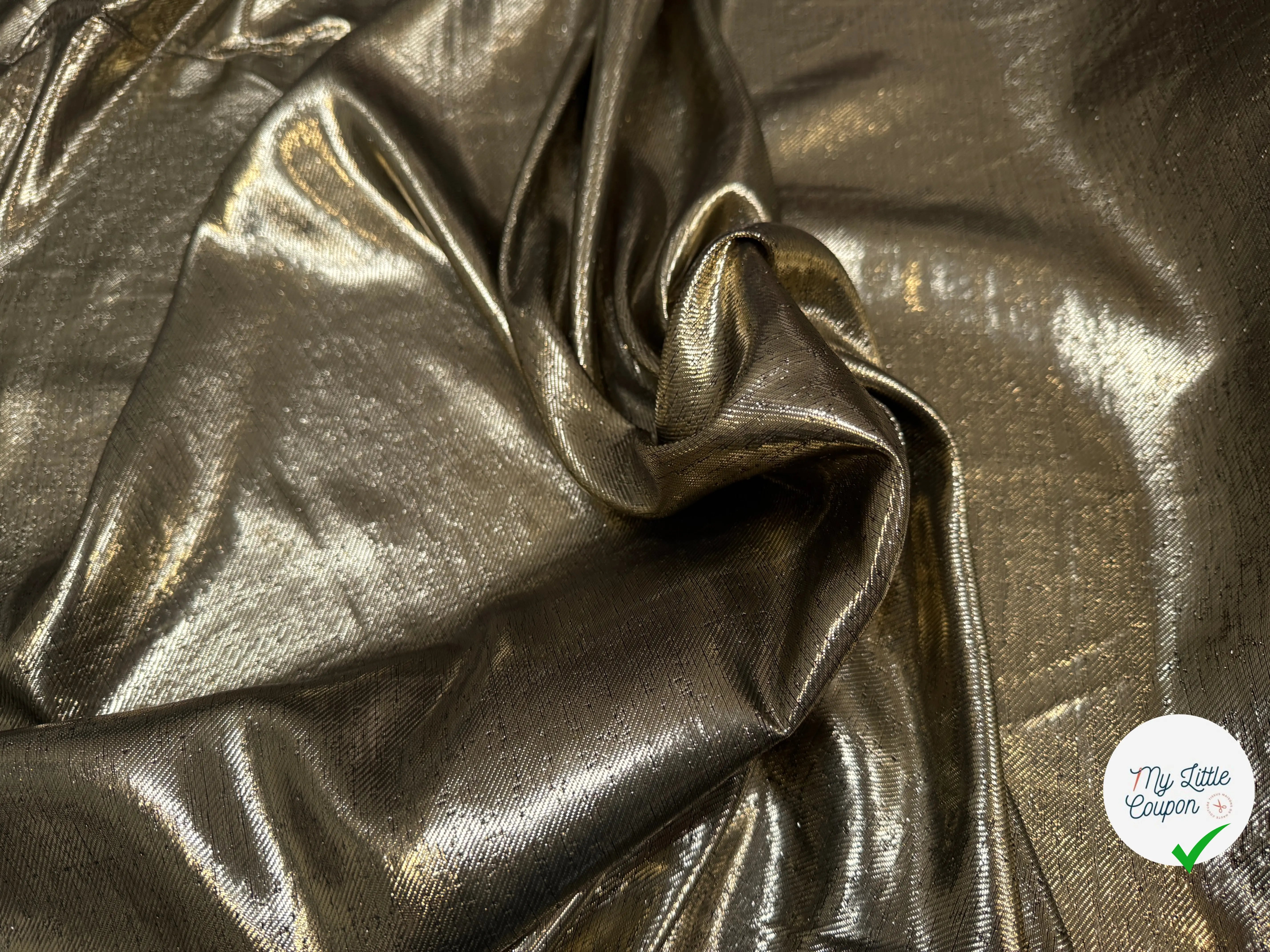 TISSU FLUIDE LUREX DE LUNE 7% SETA - My Little Coupon
