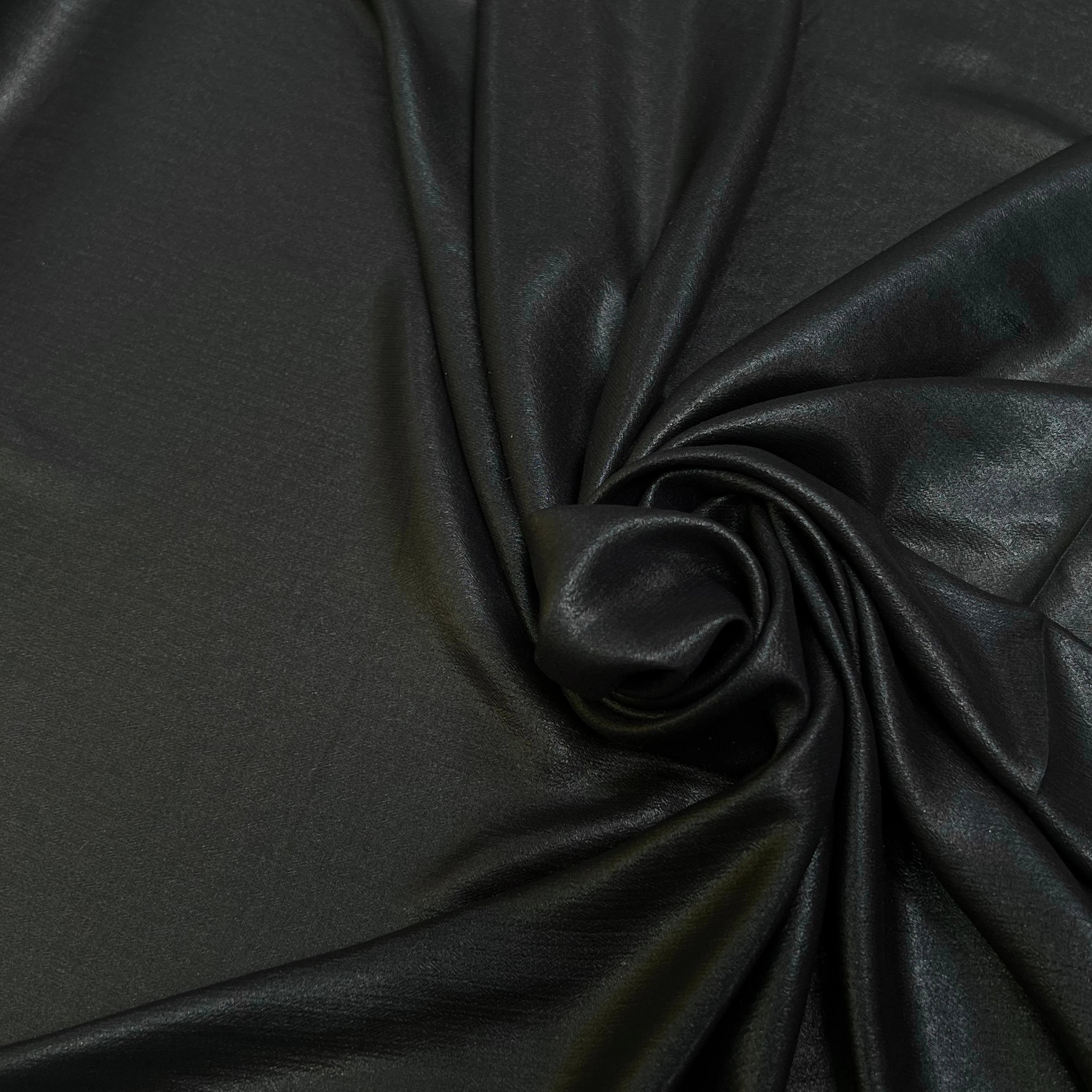 TISSU FLUIDE SCINTILLANT ÉFFET HUILÉ NOIR - My Little Coupon