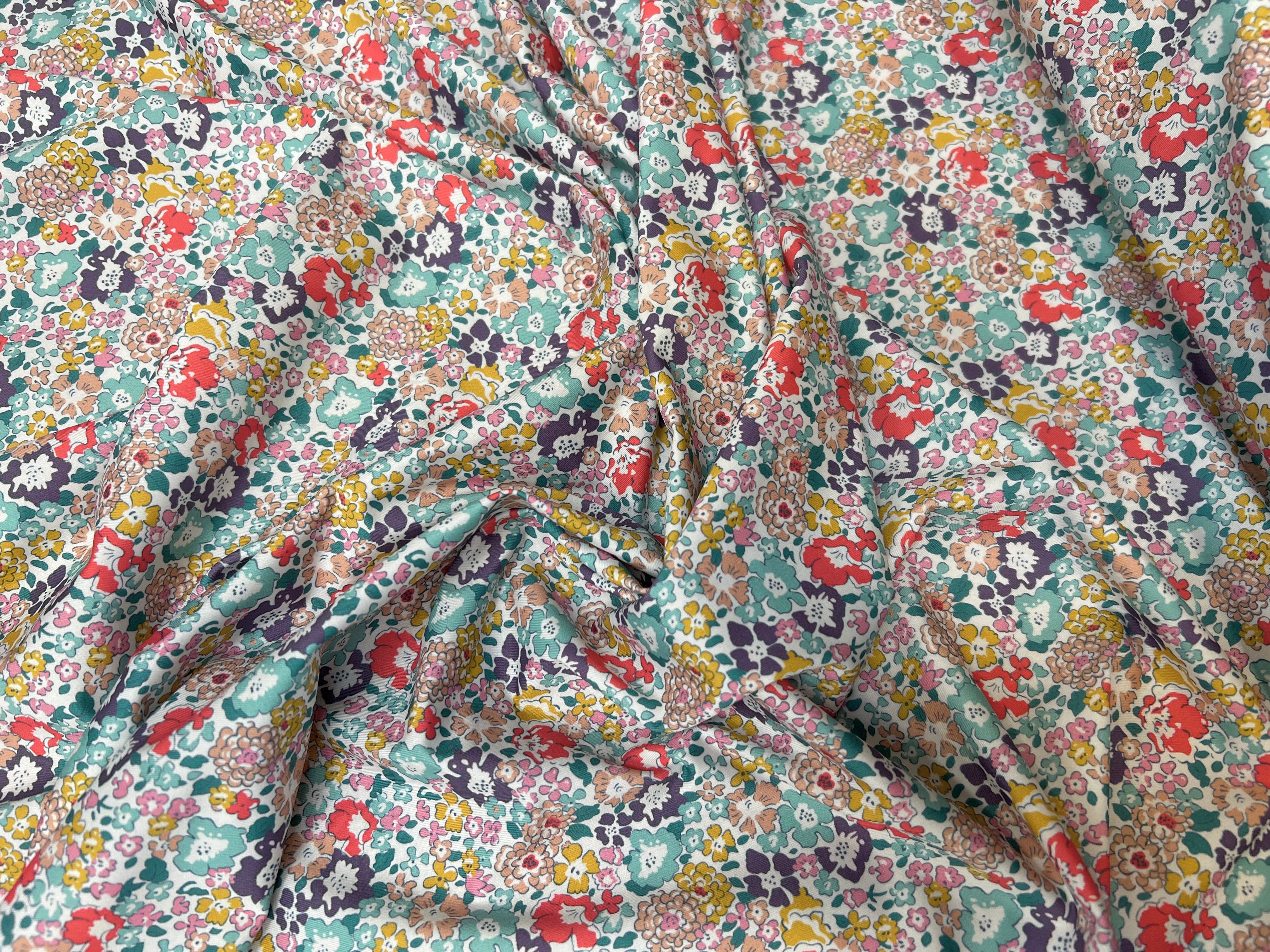 TISSU MAILLOT DE BAIN PRESTIGE PETITES FLEURS - My Little Coupon
