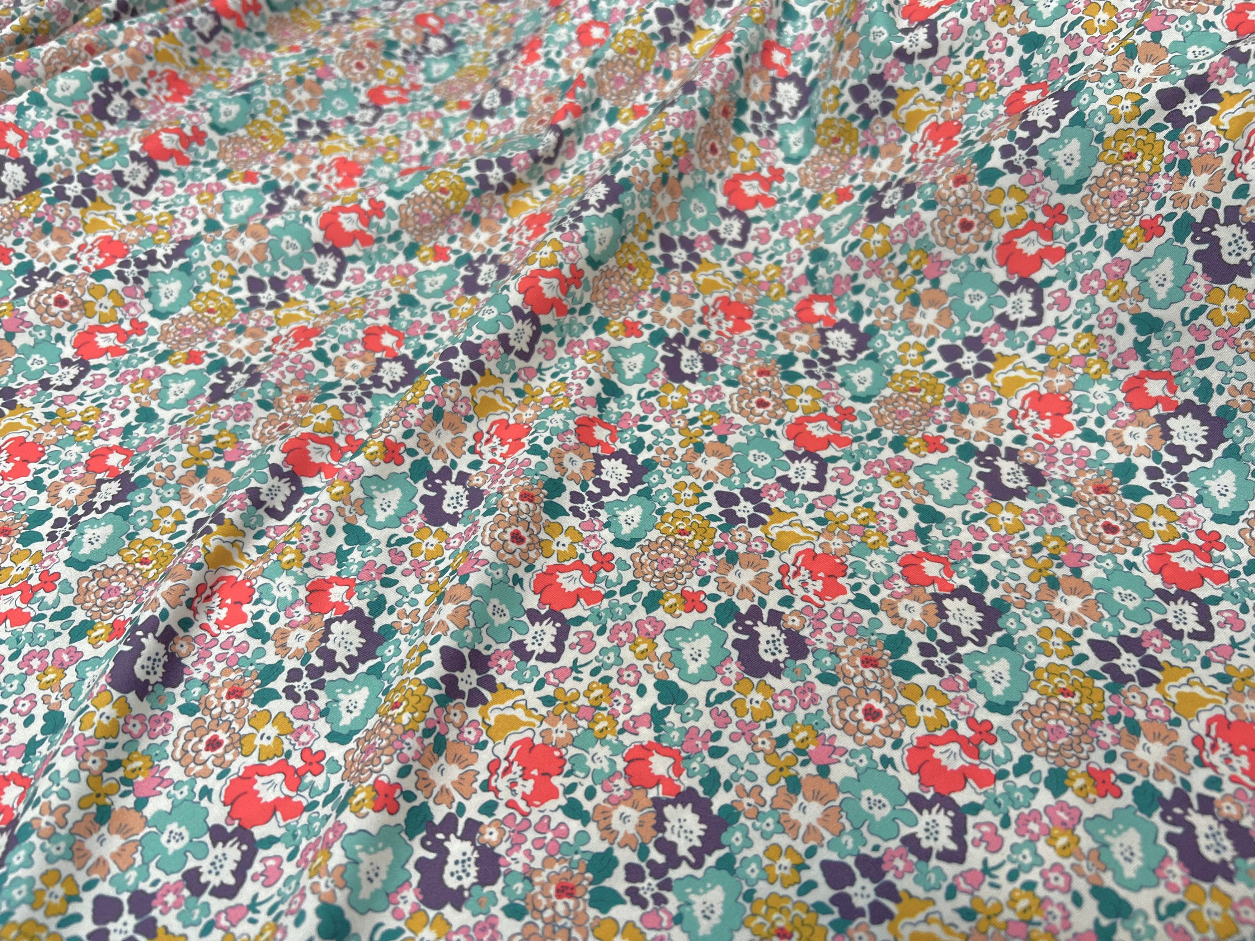 TISSU MAILLOT DE BAIN PRESTIGE PETITES FLEURS - My Little Coupon