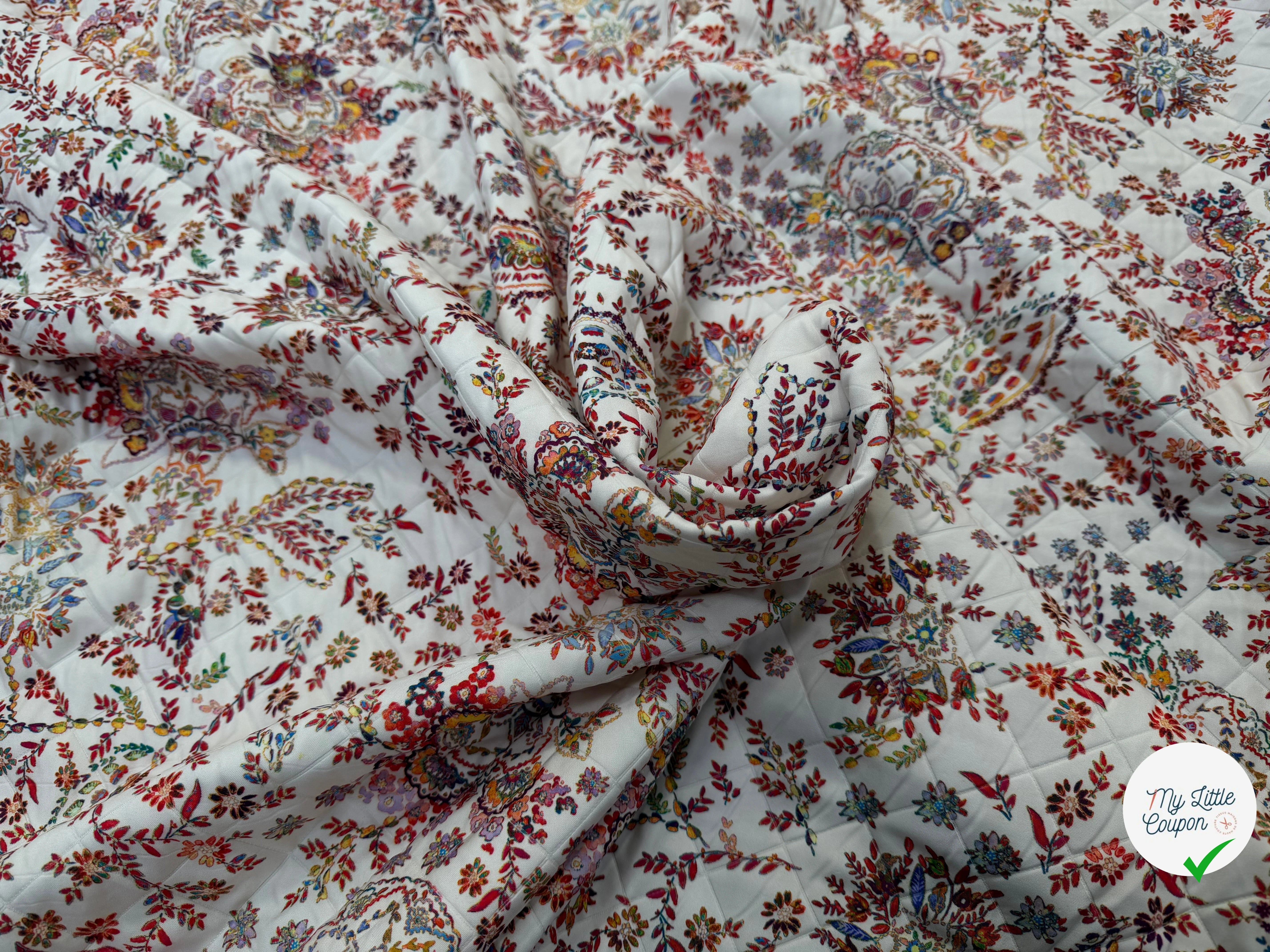 TISSU MATELASSÉ SIMPLE FACE IMPRIMÉ 4 - My Little Coupon