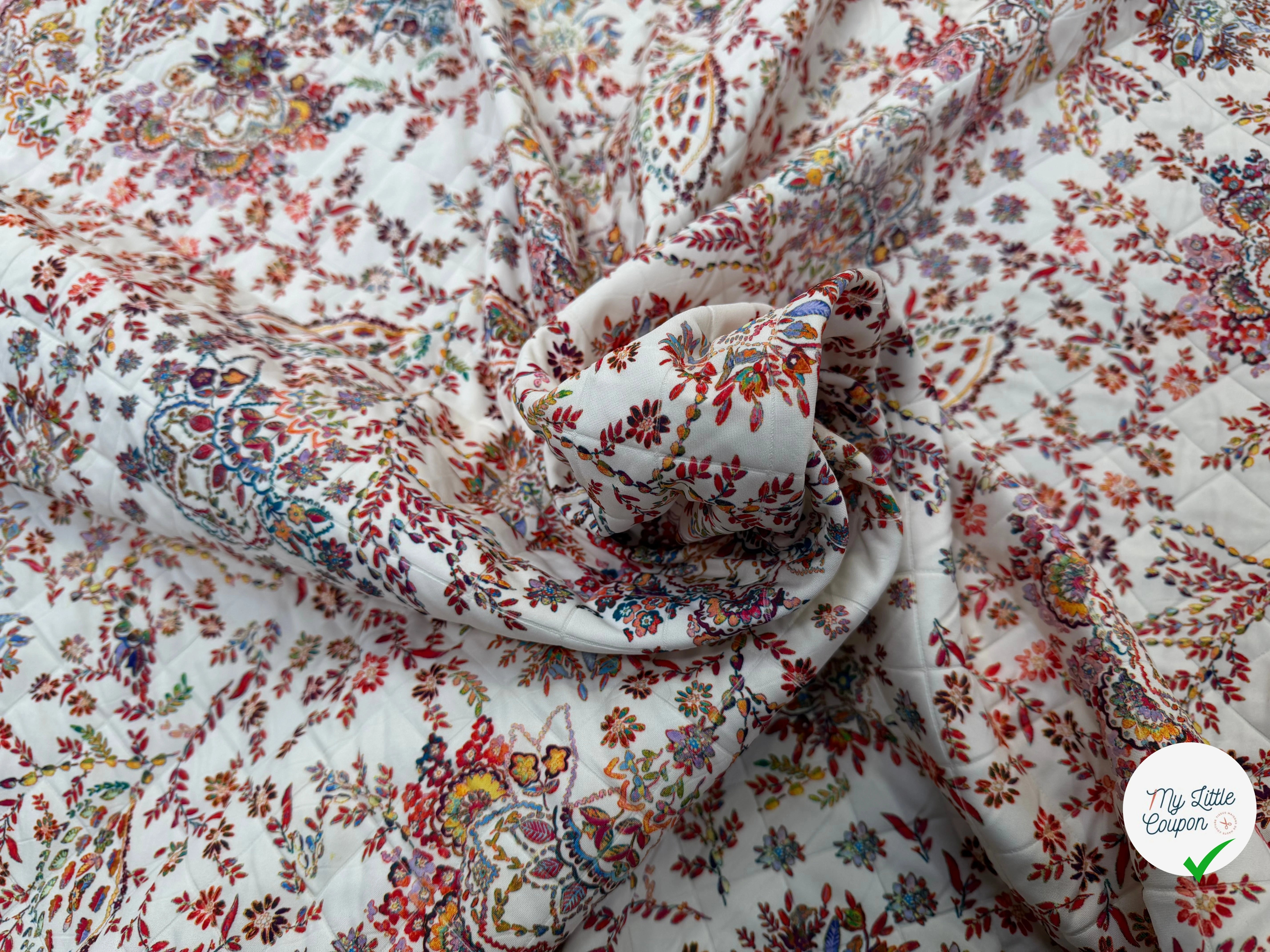 TISSU MATELASSÉ SIMPLE FACE IMPRIMÉ 4 - My Little Coupon
