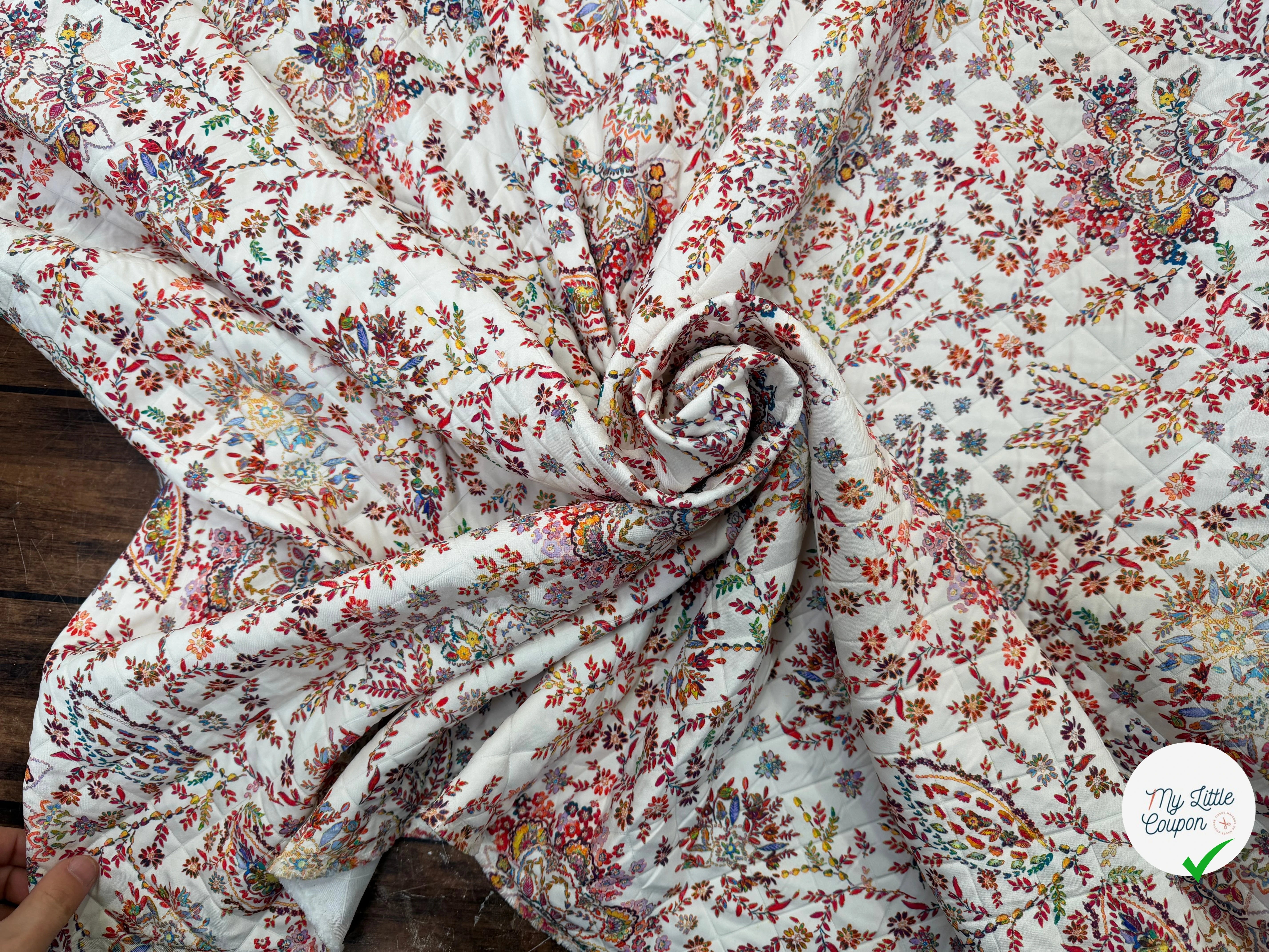TISSU MATELASSÉ SIMPLE FACE IMPRIMÉ 4 - My Little Coupon