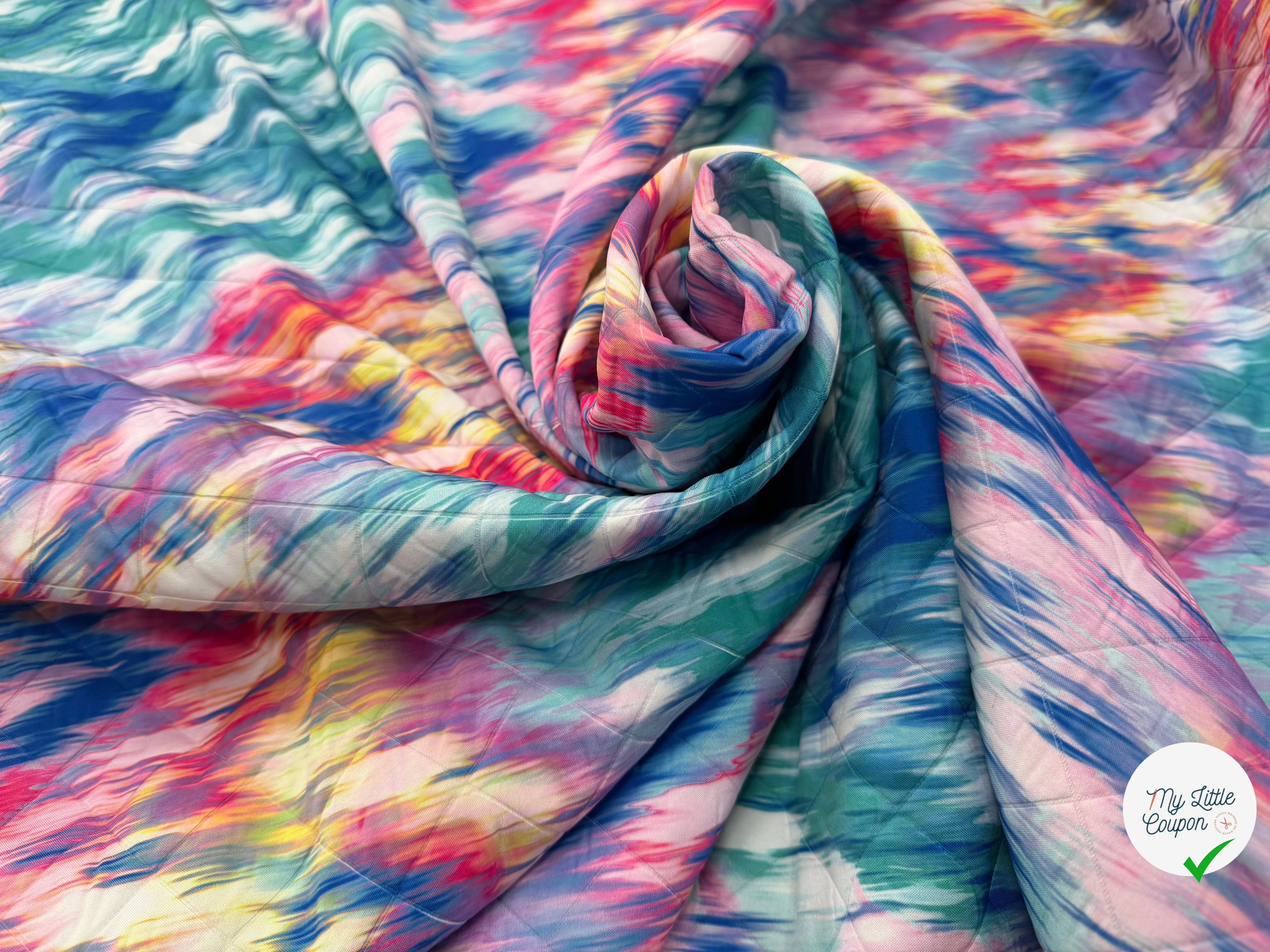 TISSU MATELASSÉ SIMPLE FACE IMPRIMÉ 9 - My Little Coupon