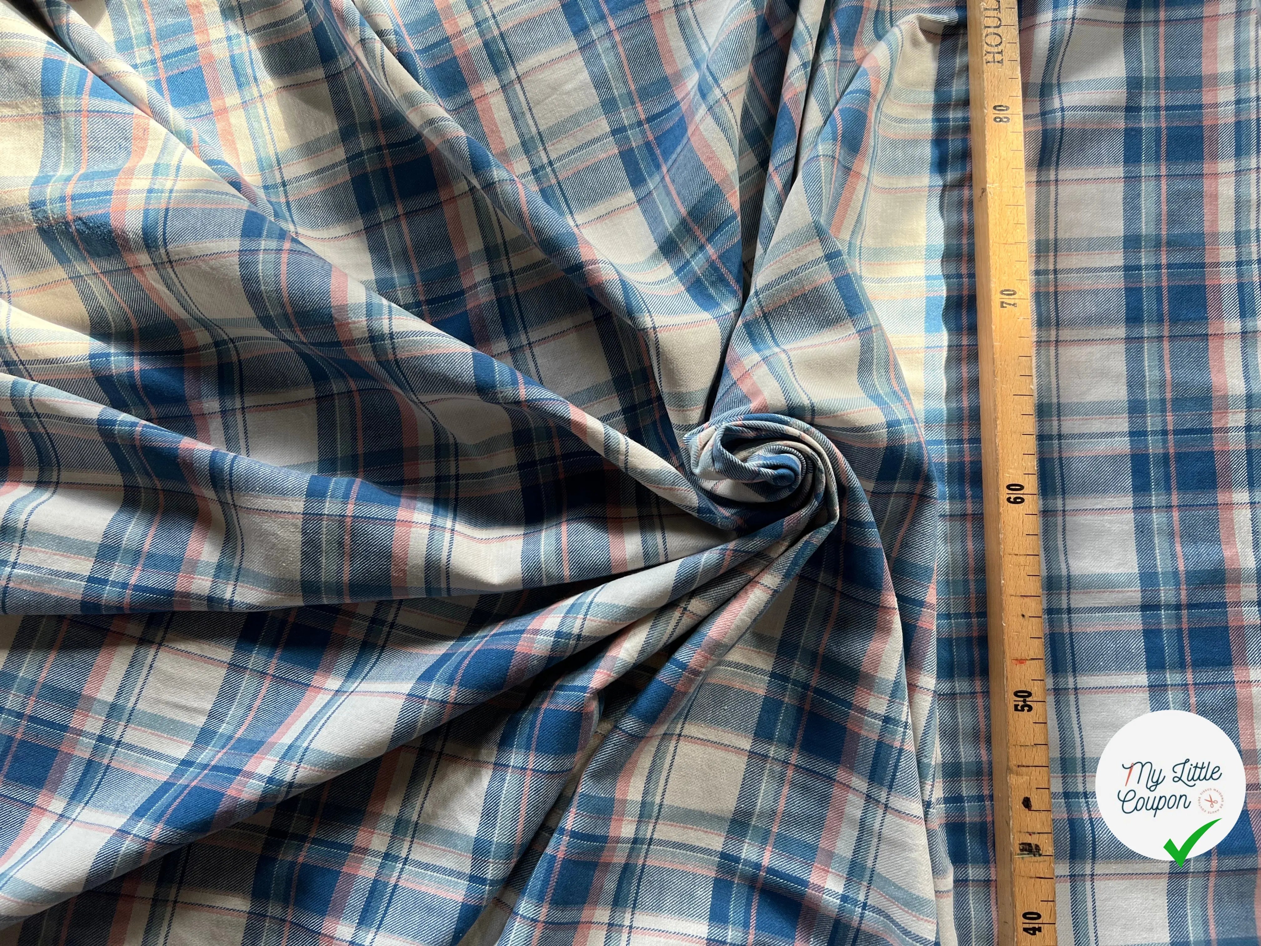 TISSU SERGÉ COTON CHEMISE ÉPAISSE CANADIAN STYLE - My Little Coupon