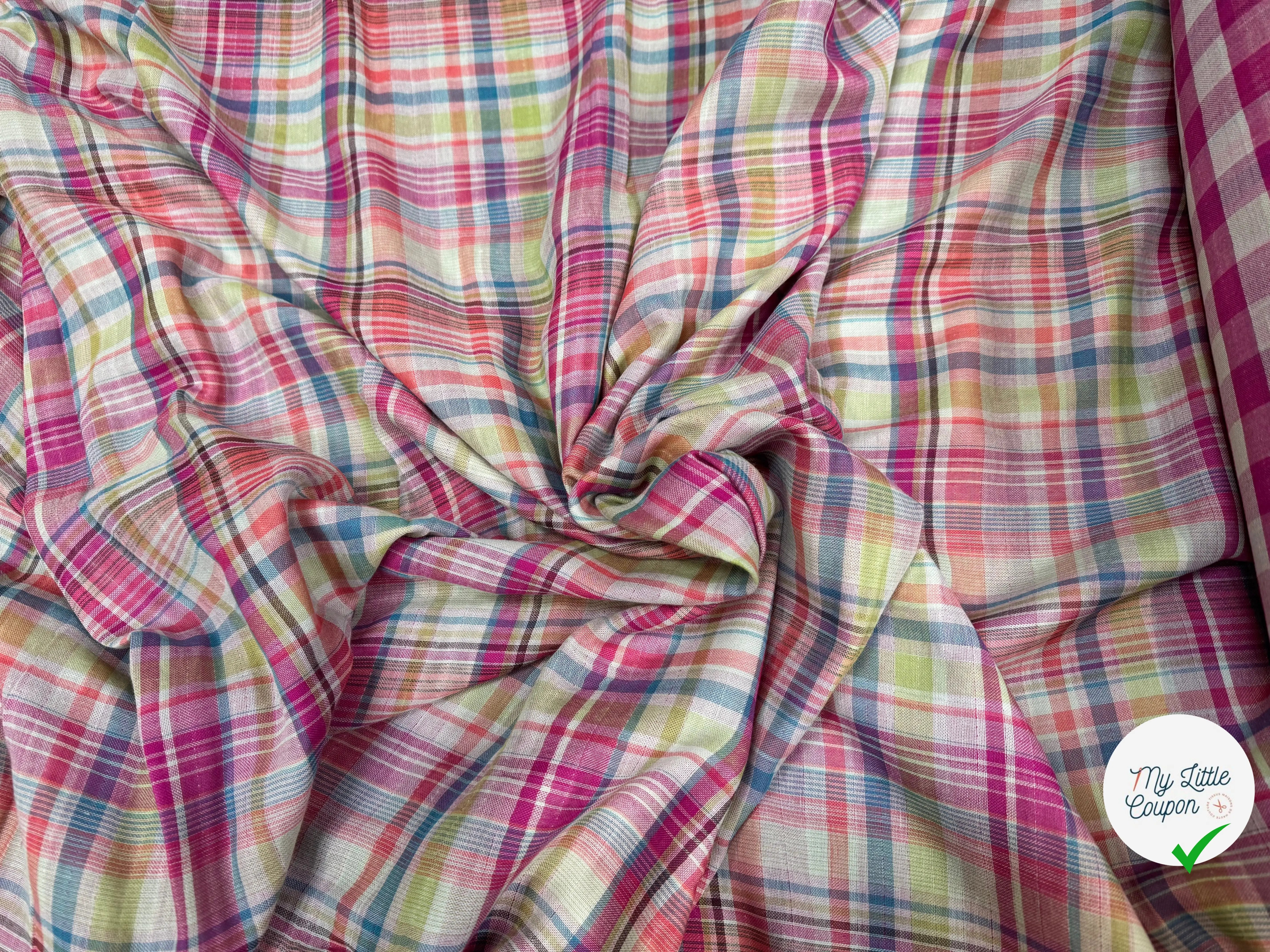 TISSU VICHY REVERSIBLE PRINCE DE GALLE - My Little Coupon