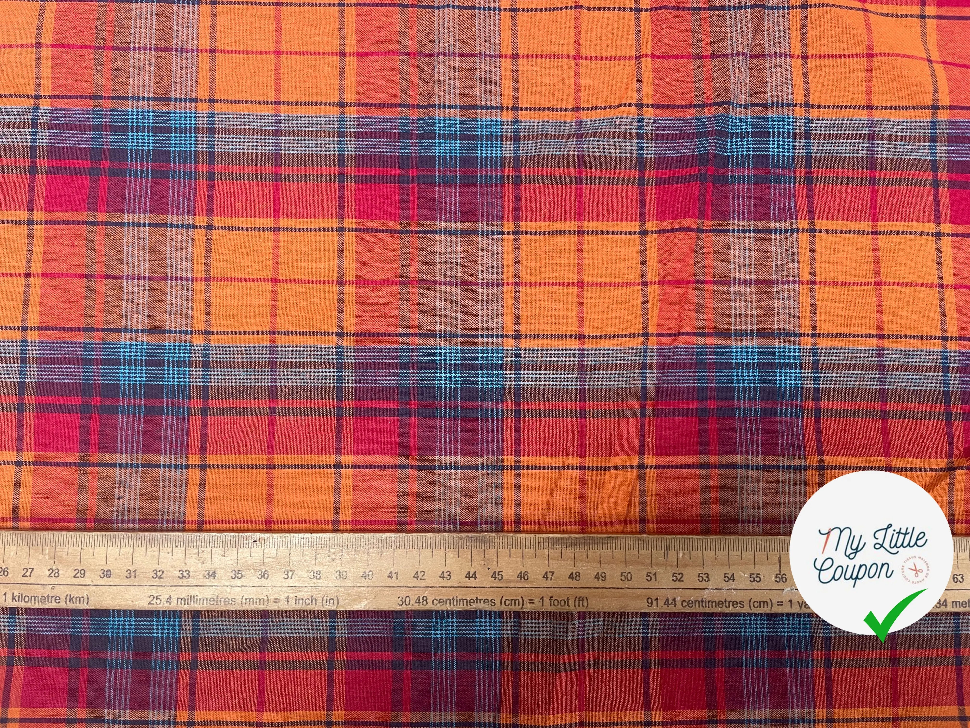 TISSUS MADRAS CARREAUX - My Little Coupon
