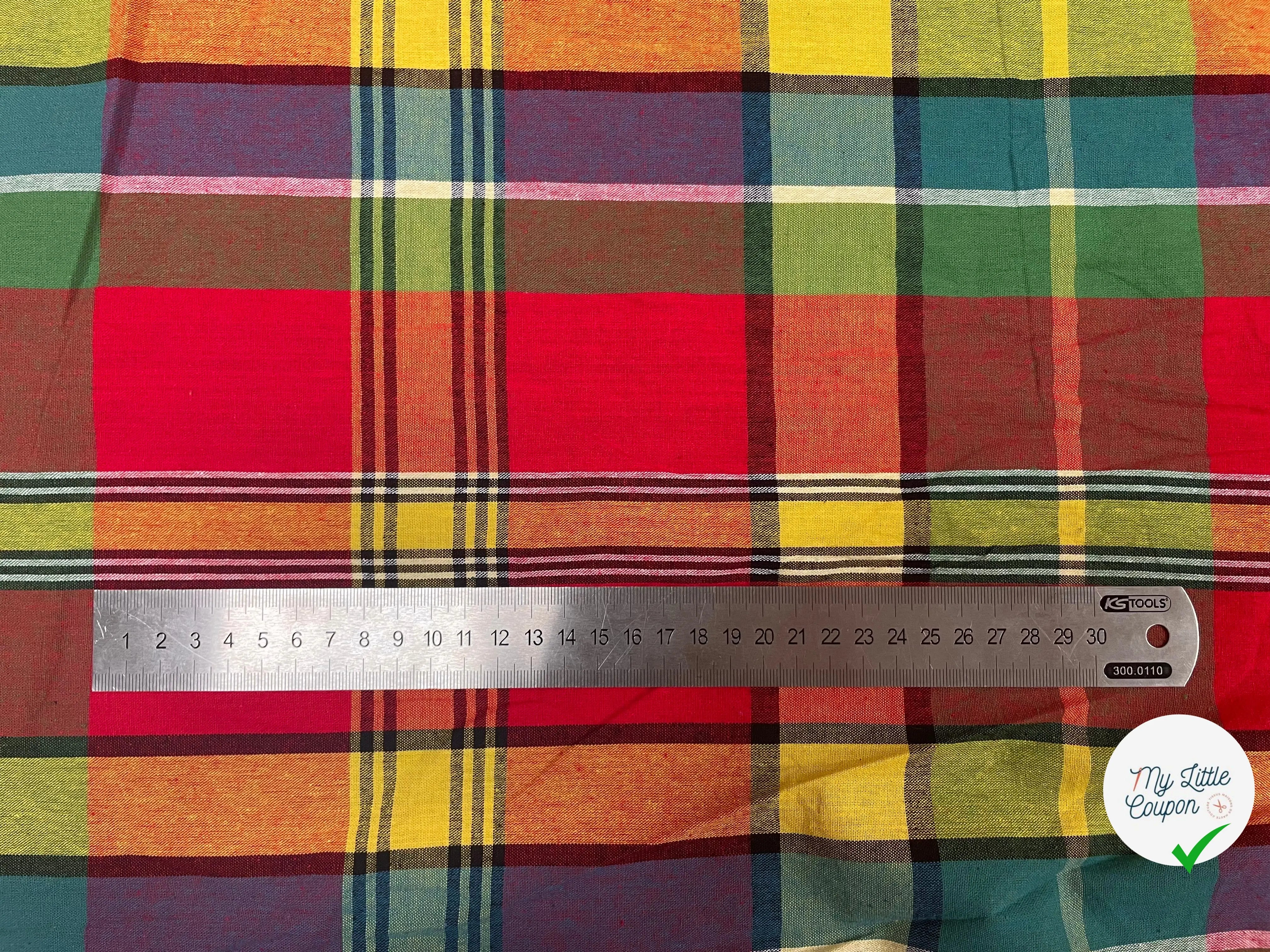 TISSUS MADRAS CARREAUX - My Little Coupon