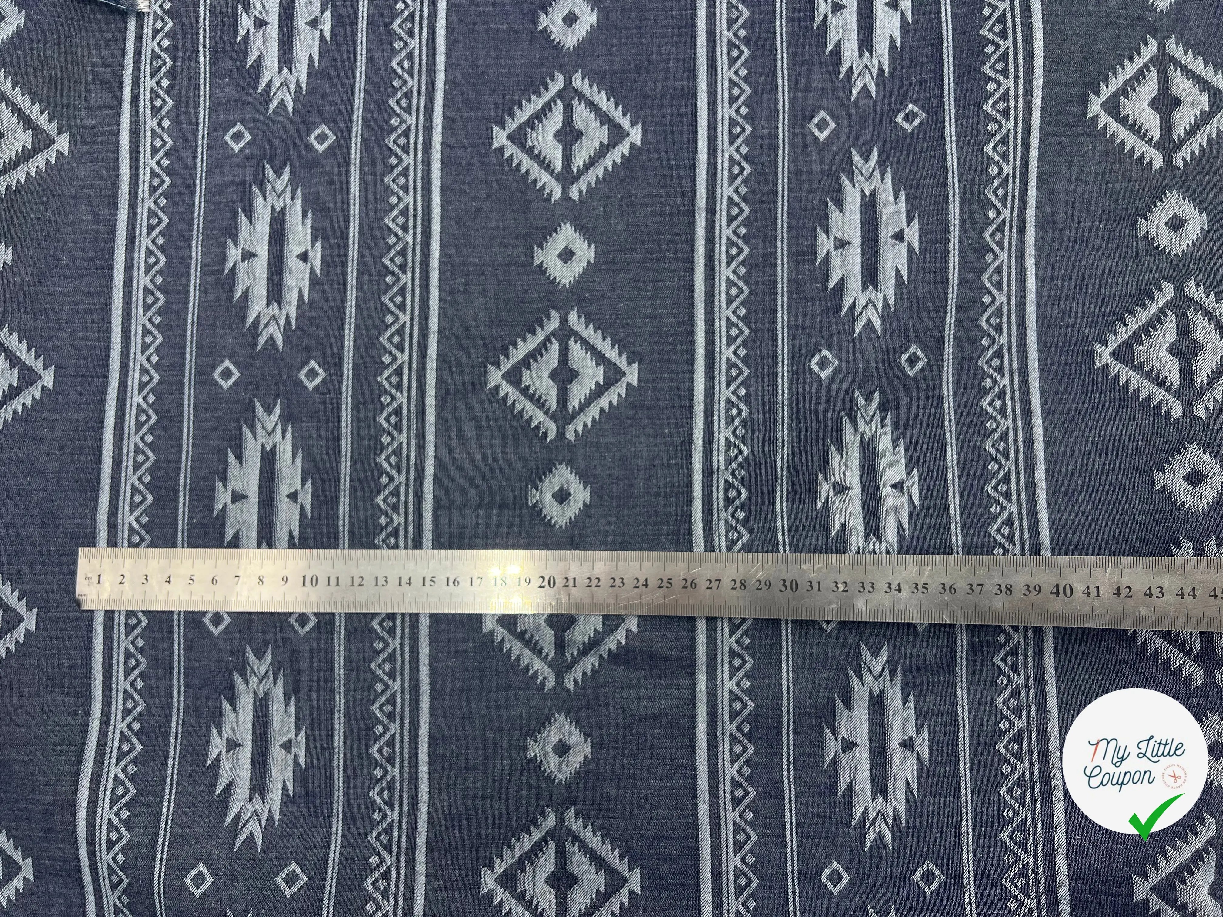 TOILE CHAMBRAY JACQUARD ETHNIQUE - My Little Coupon