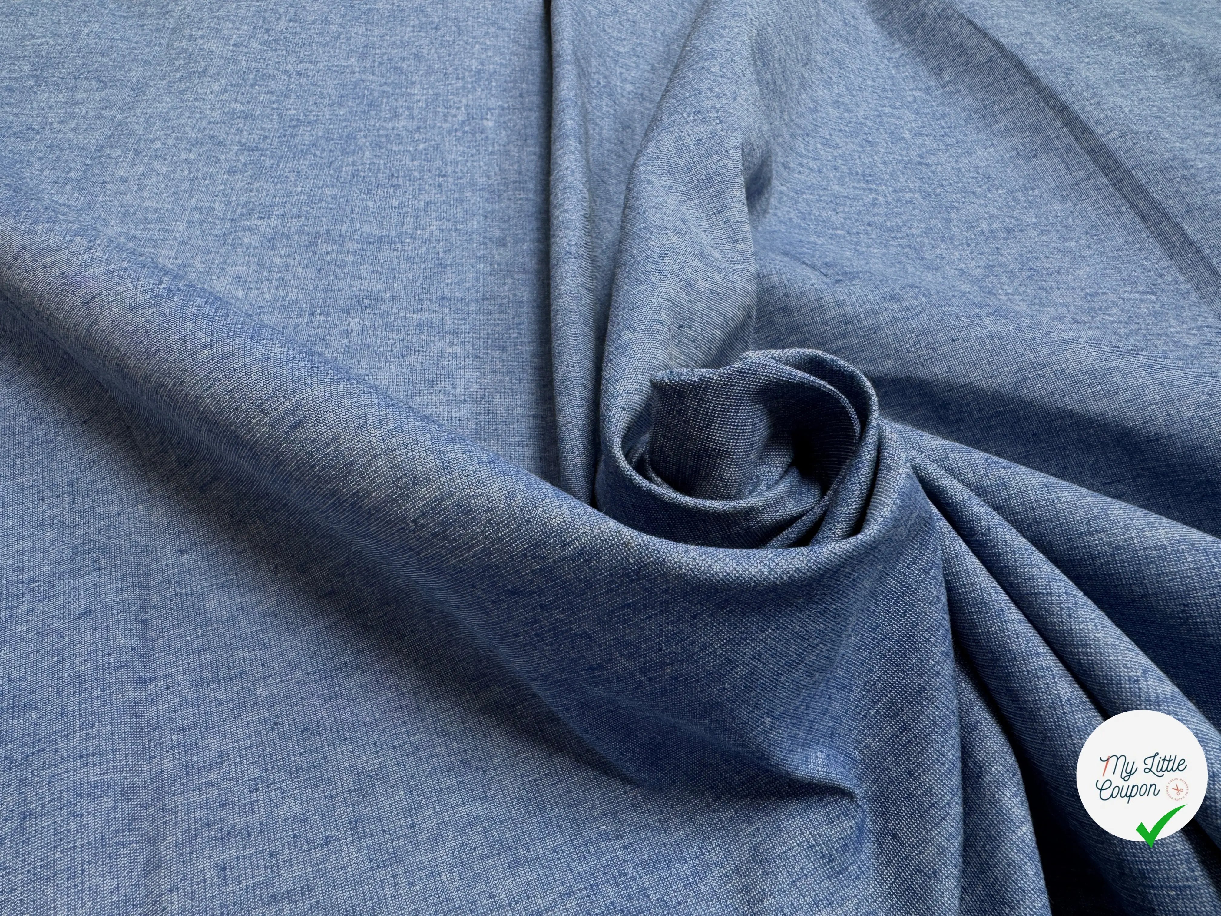 TOILE COTON LYOCELL FACON DENIM - My Little Coupon