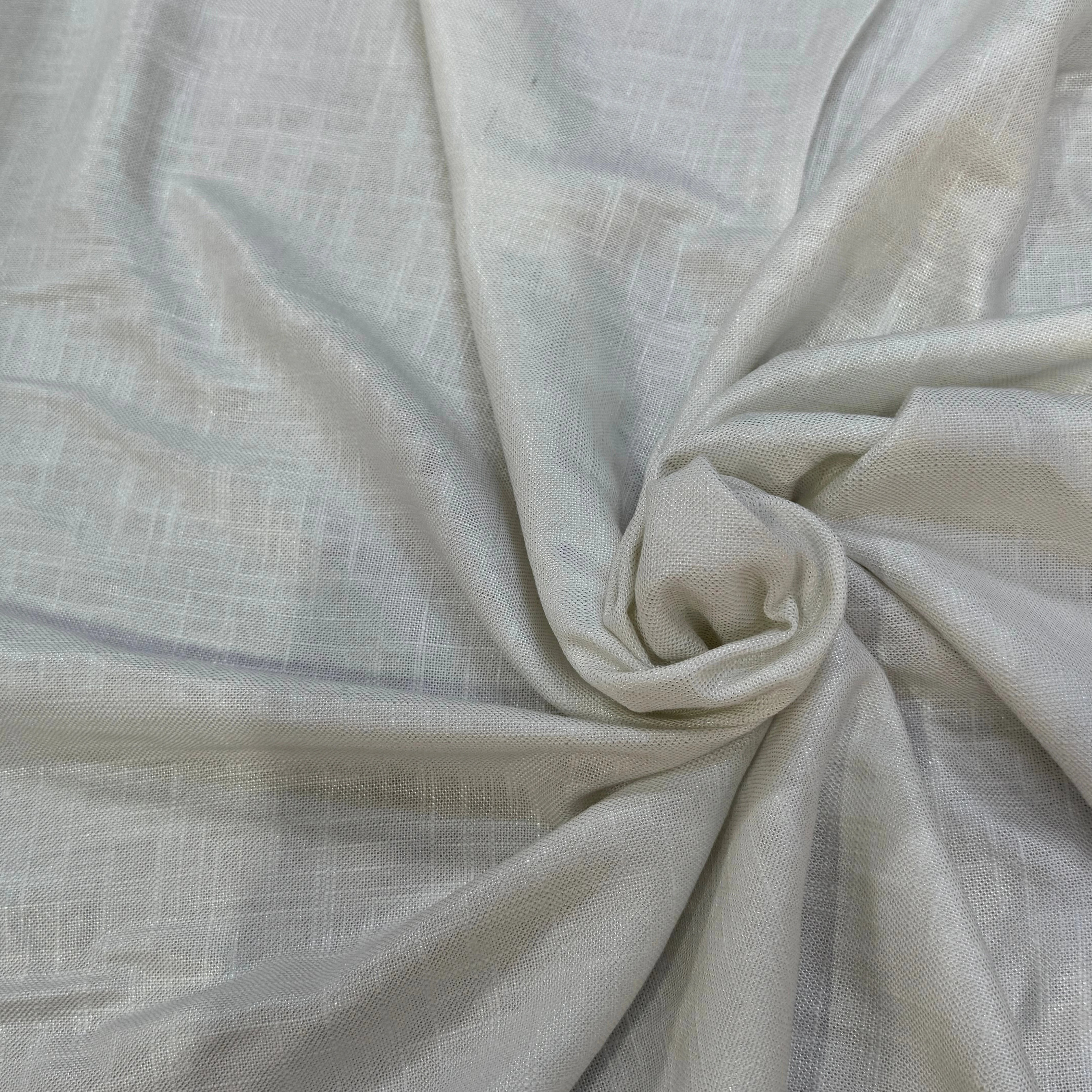 TOILE COTON TISSÉ PRESTIGE BLANC CASSÉ - My Little Coupon