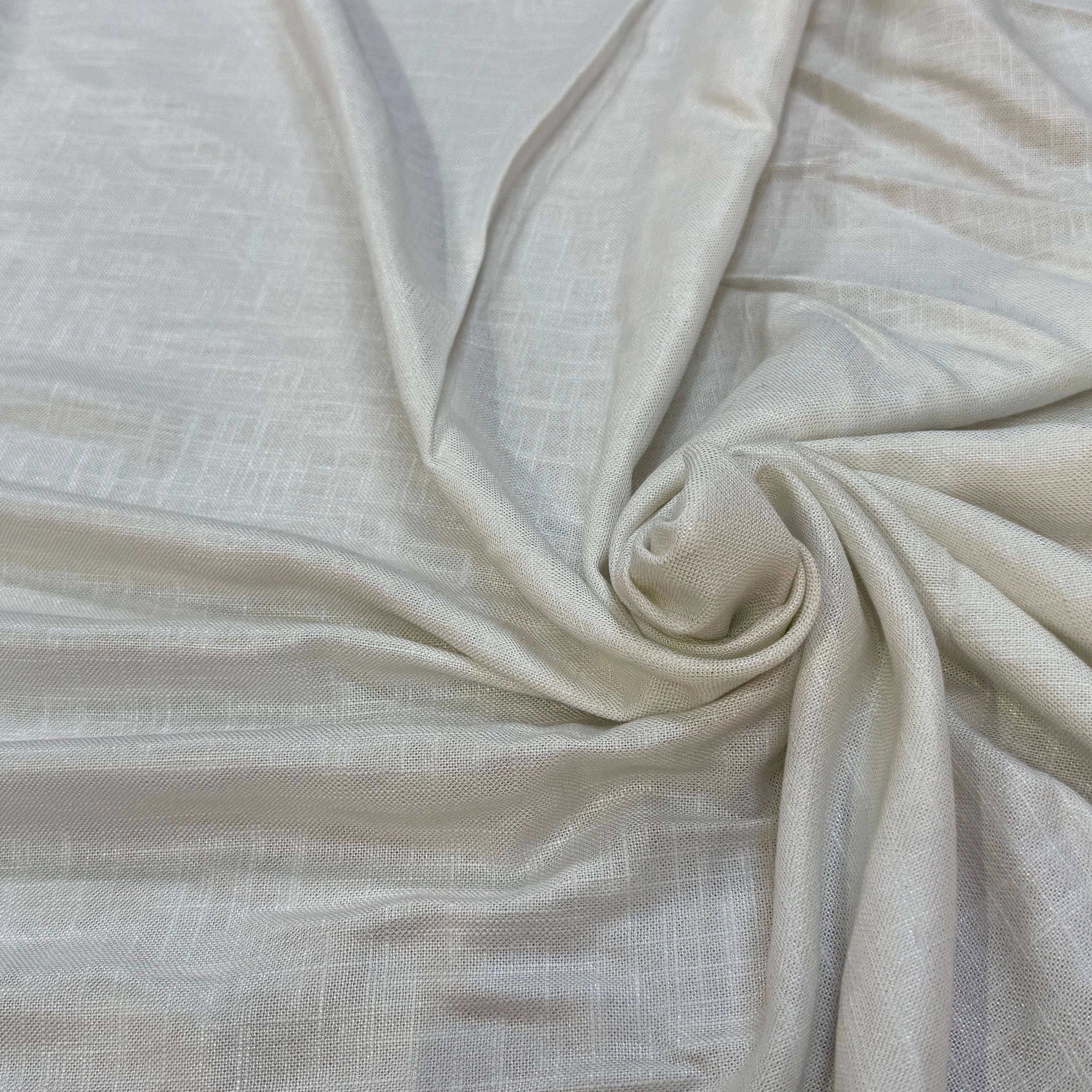 TOILE COTON TISSÉ PRESTIGE BLANC CASSÉ - My Little Coupon