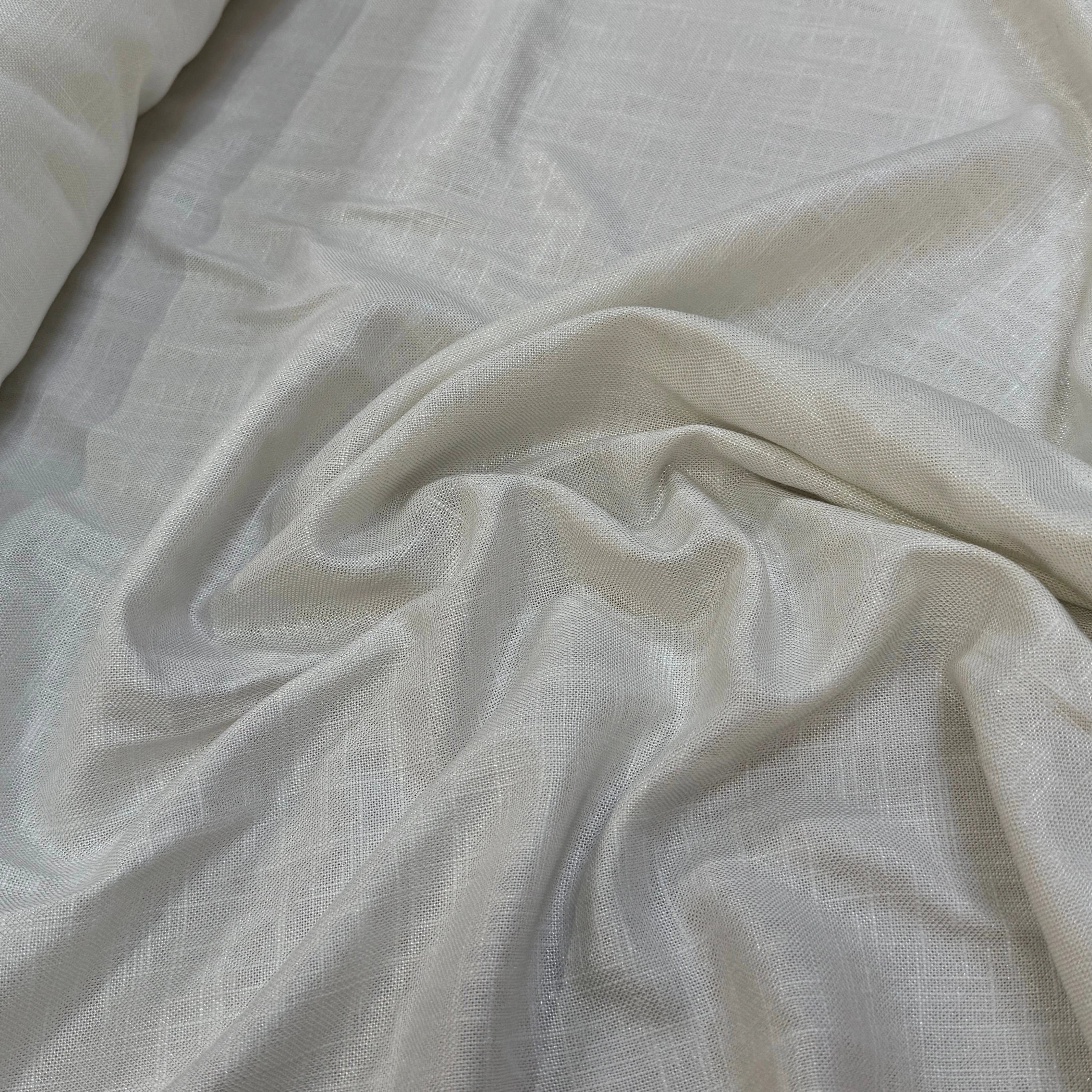TOILE COTON TISSÉ PRESTIGE BLANC CASSÉ - My Little Coupon
