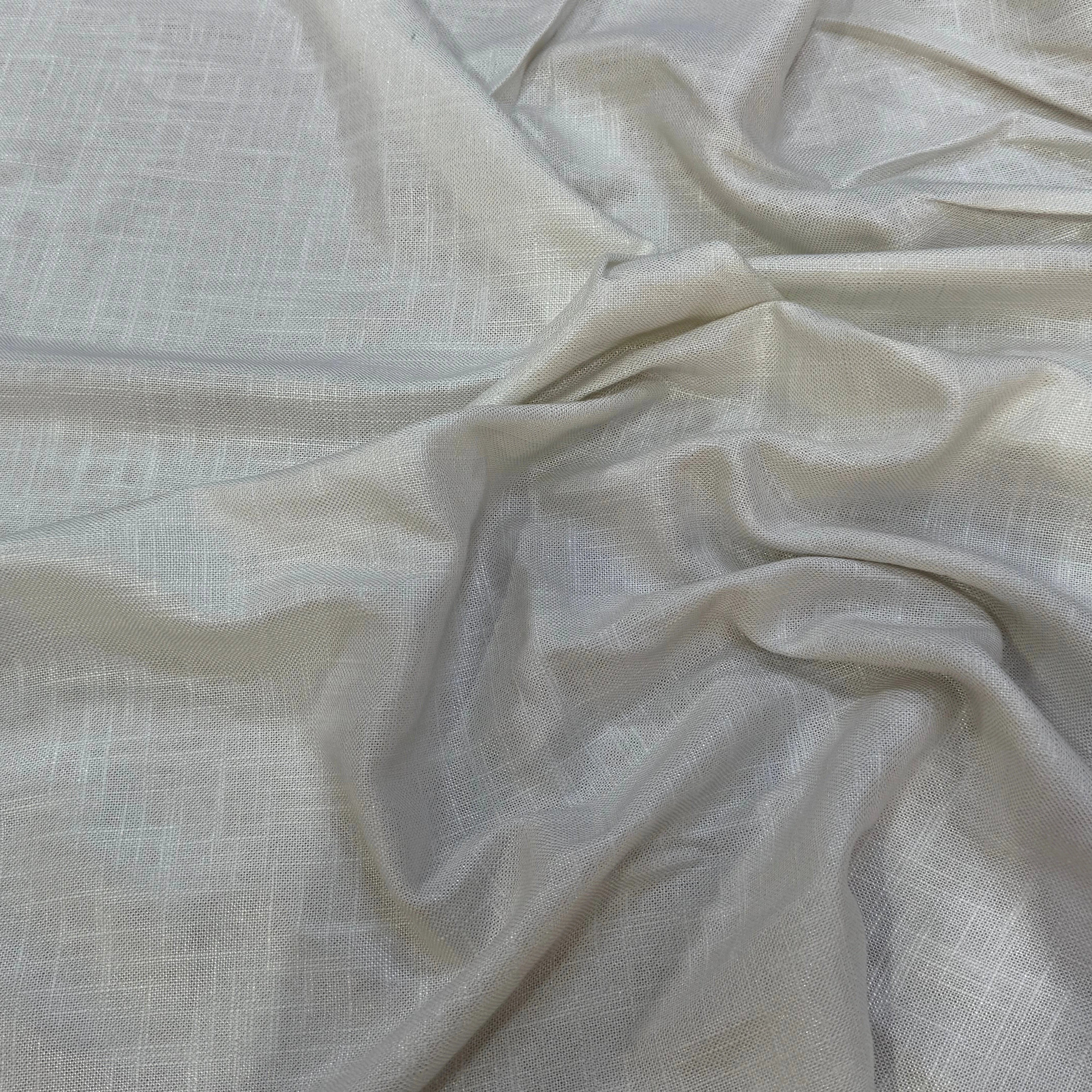 TOILE COTON TISSÉ PRESTIGE BLANC CASSÉ - My Little Coupon