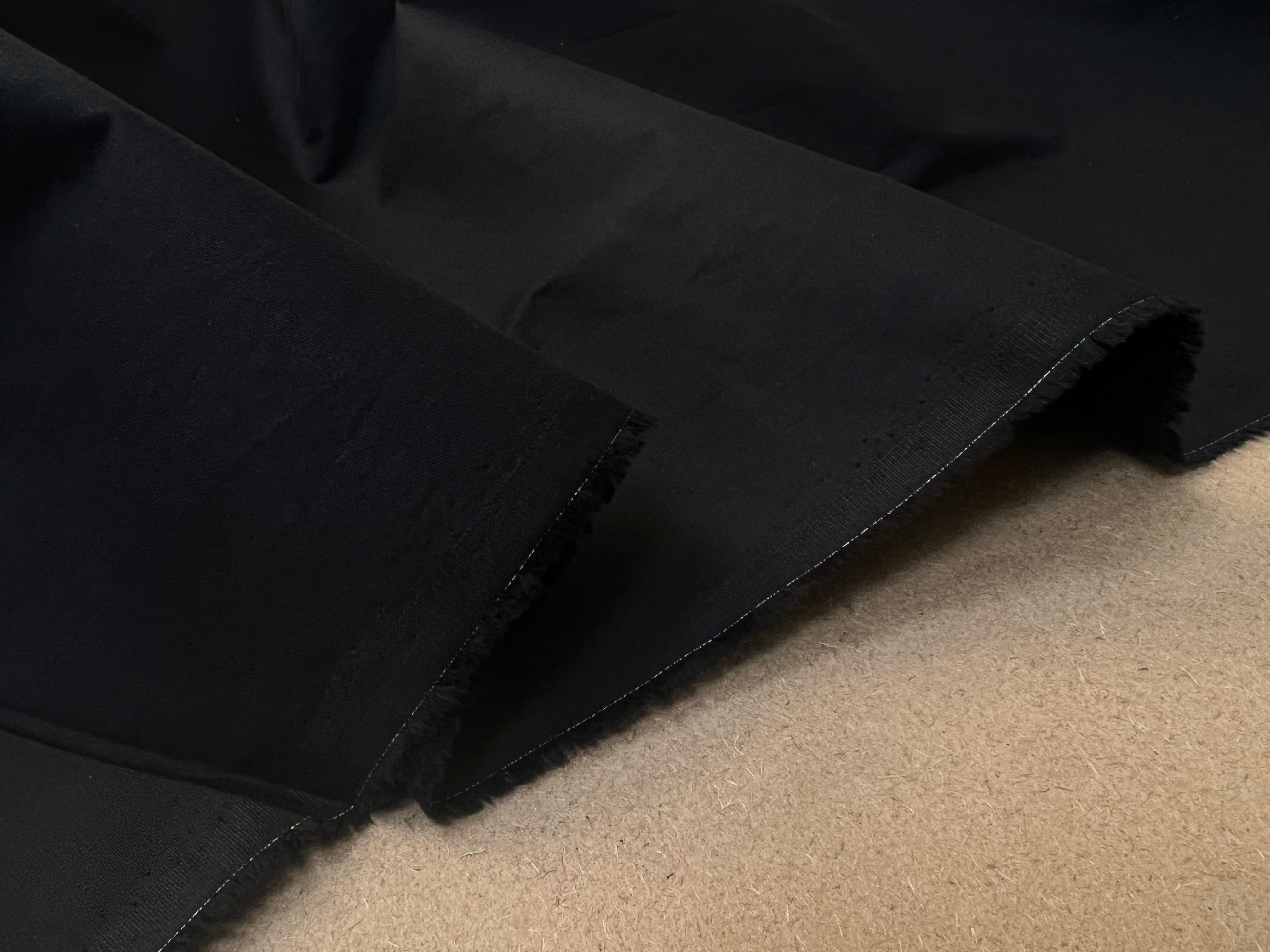 TOILE CRAQUANTE DE COTON NOIR - My Little Coupon
