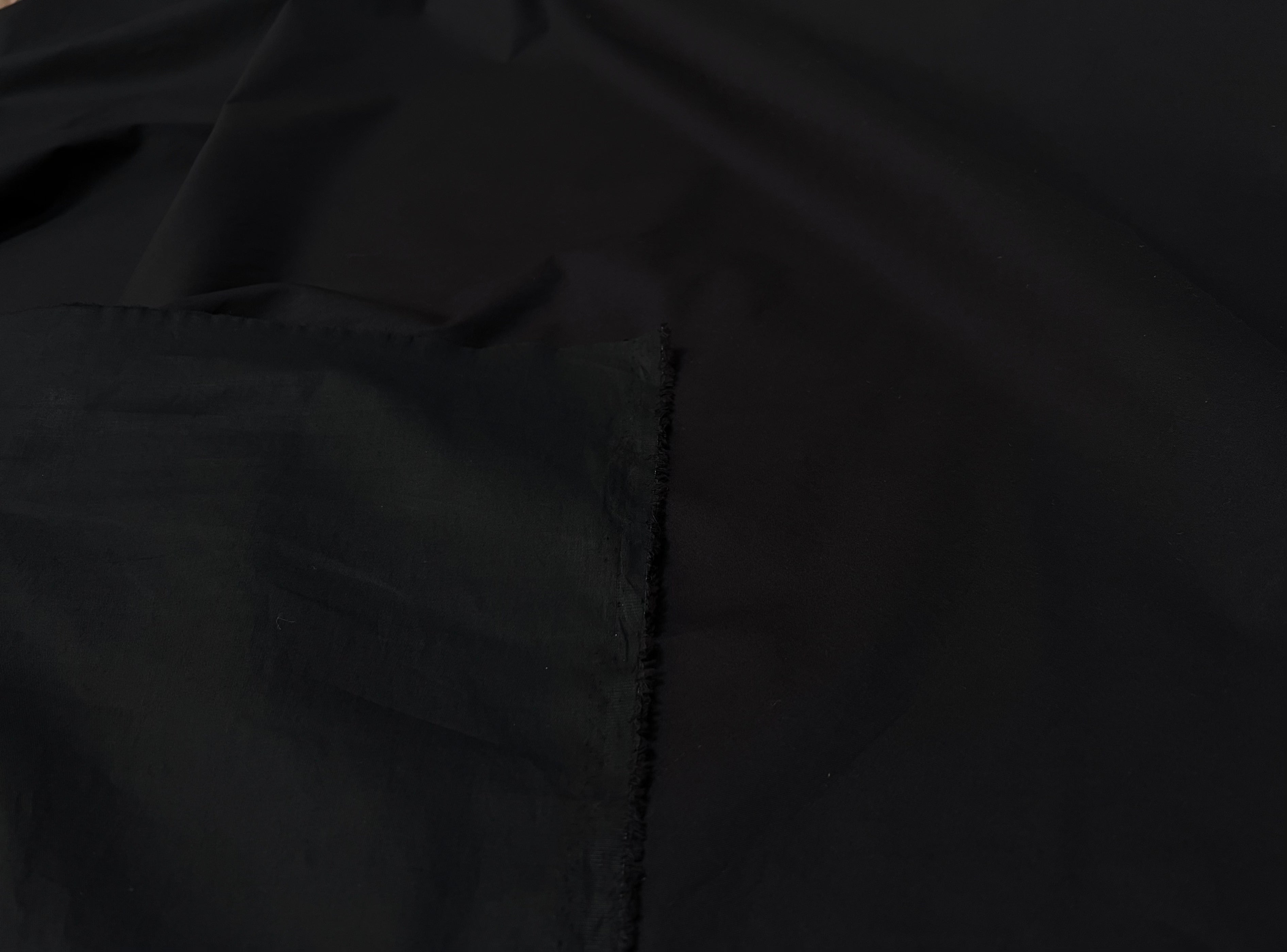 TOILE CRAQUANTE DE COTON NOIR - My Little Coupon