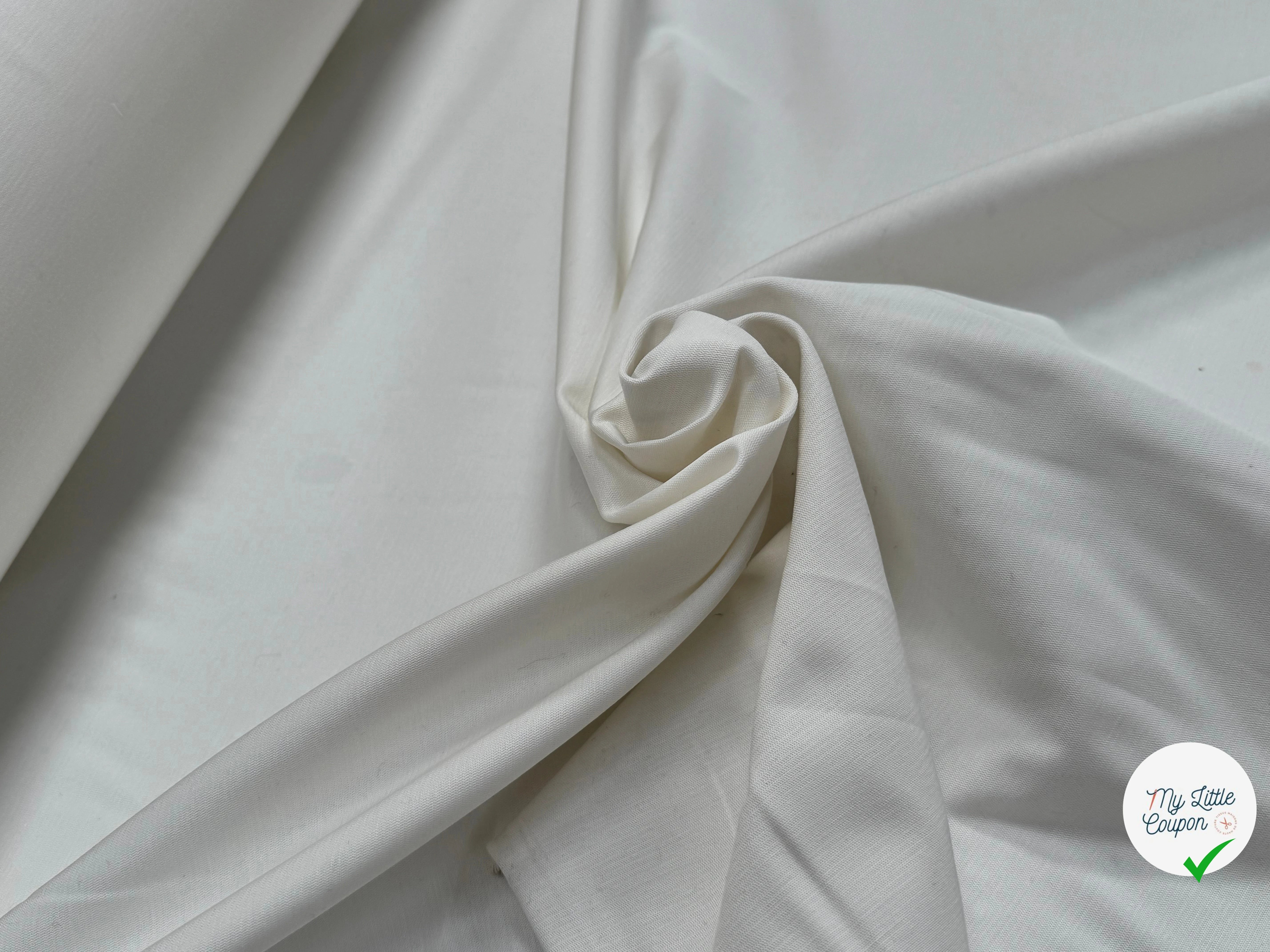 TOILE DE COTON BELLE TENUE BLANC CASSÉ - My Little Coupon