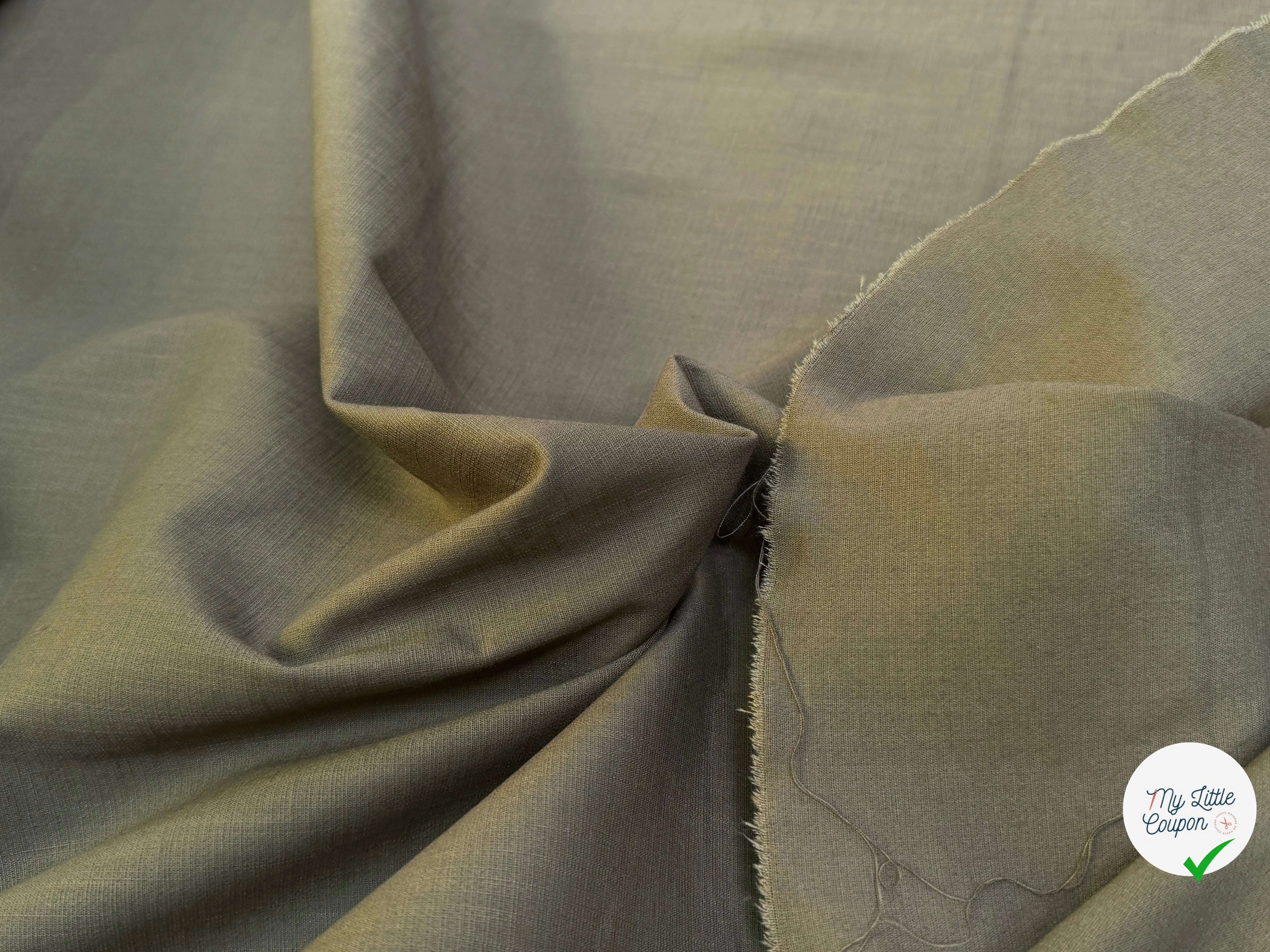 TOILE DE COTON BELLE TENUE OLIVE COUTURE - My Little Coupon