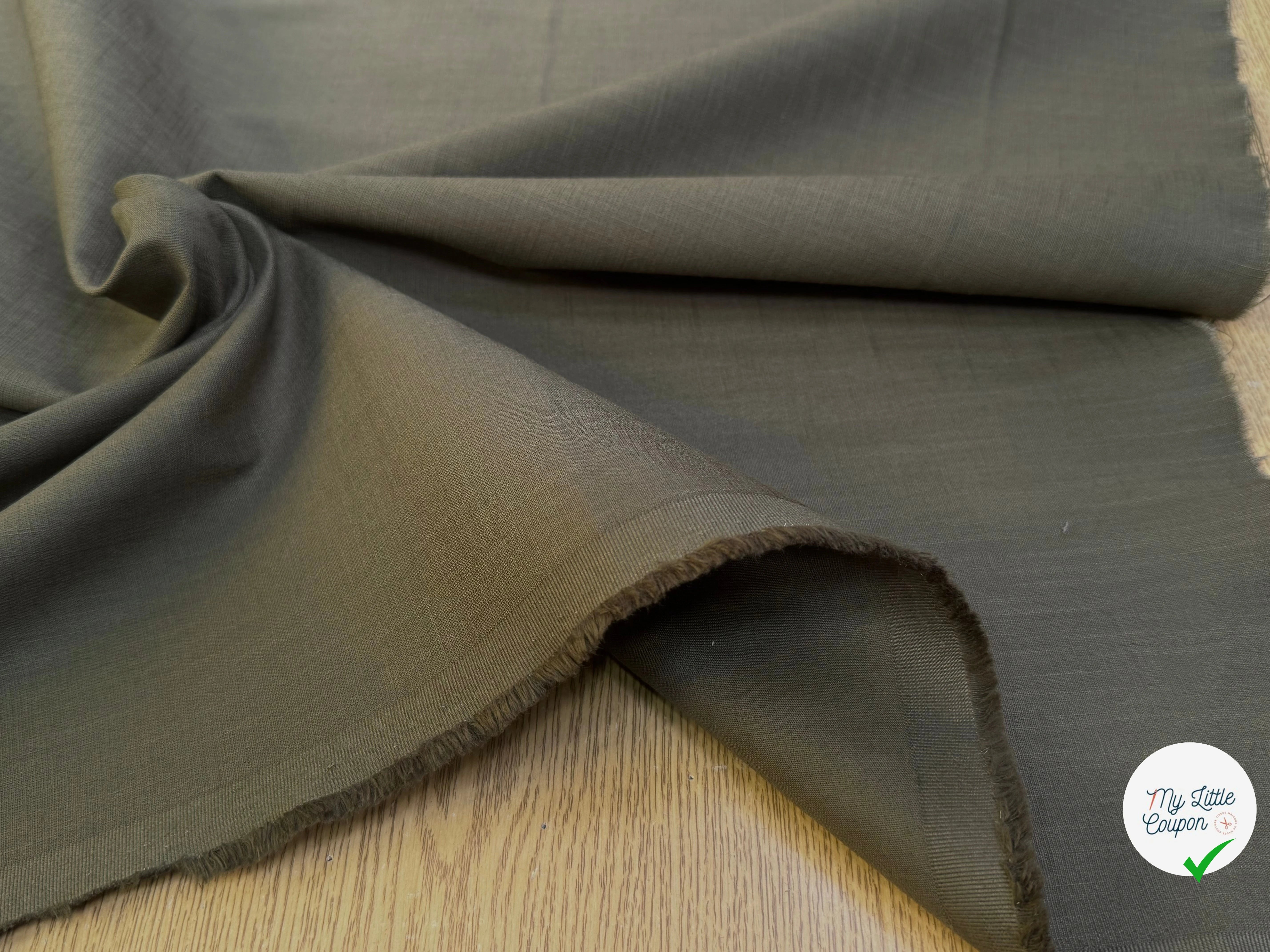 TOILE DE COTON BELLE TENUE OLIVE COUTURE - My Little Coupon