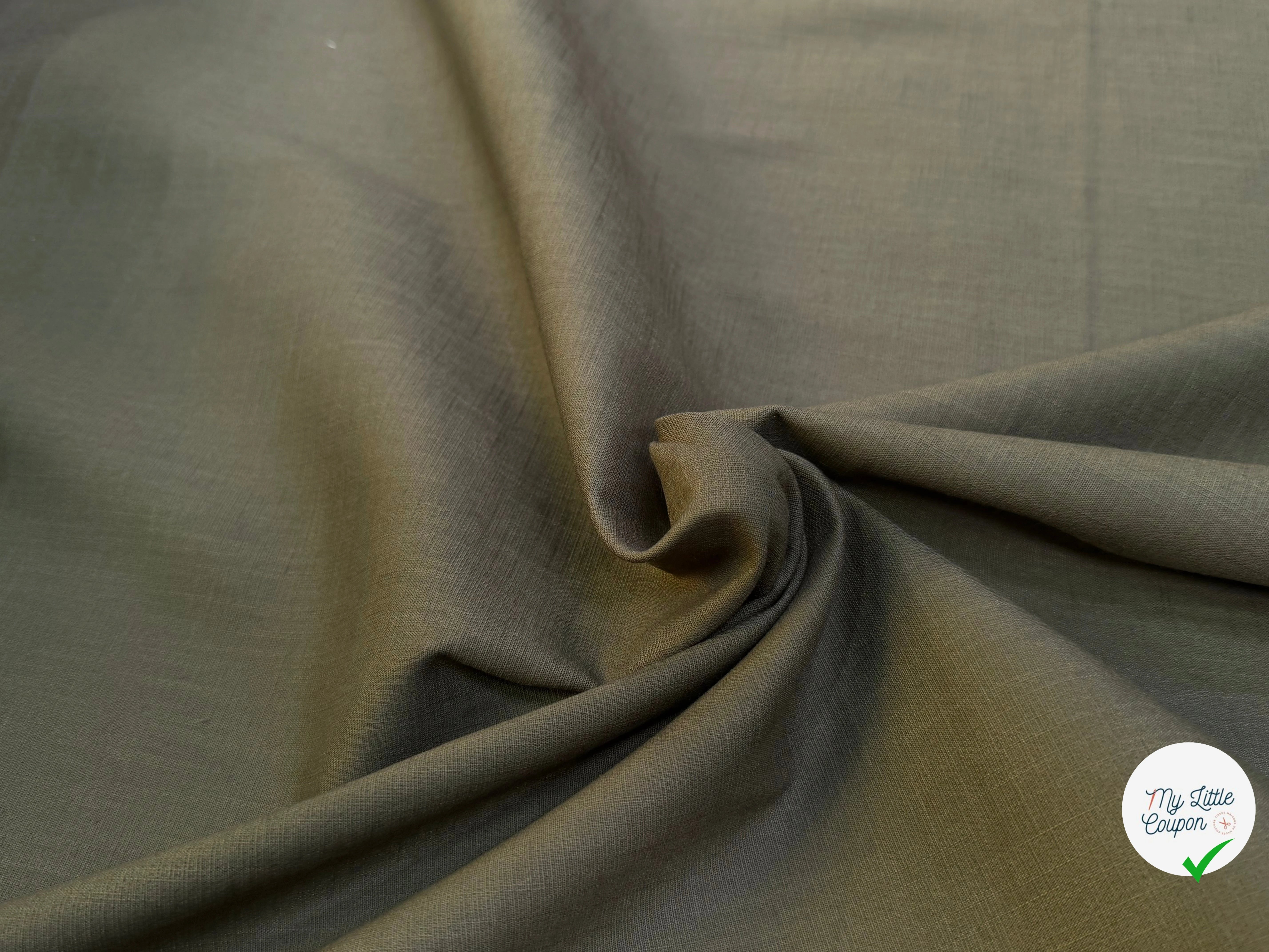 TOILE DE COTON BELLE TENUE OLIVE COUTURE - My Little Coupon