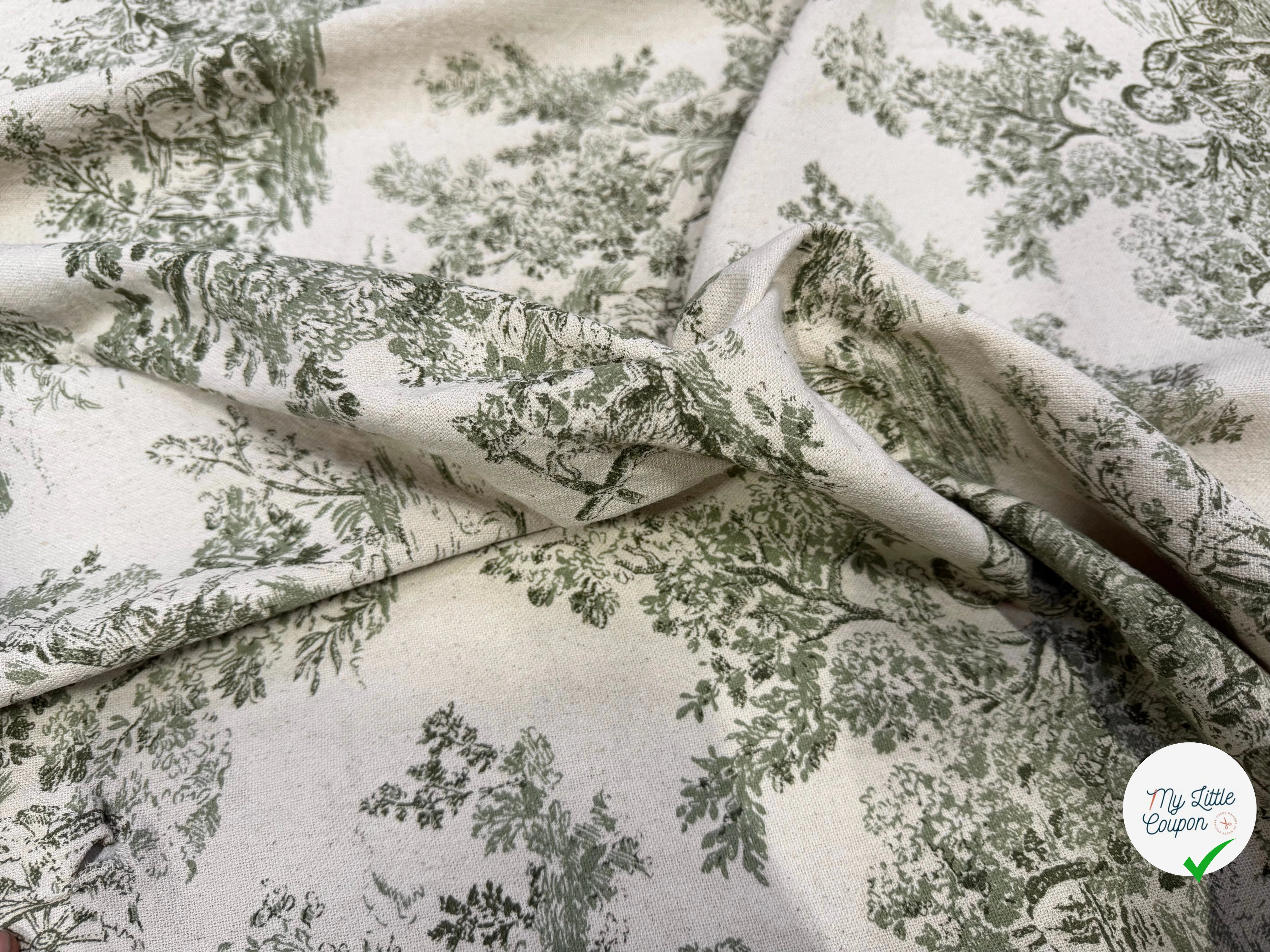 TOILE DE COTON GABRIELLE KAKI 150 CM - My Little Coupon