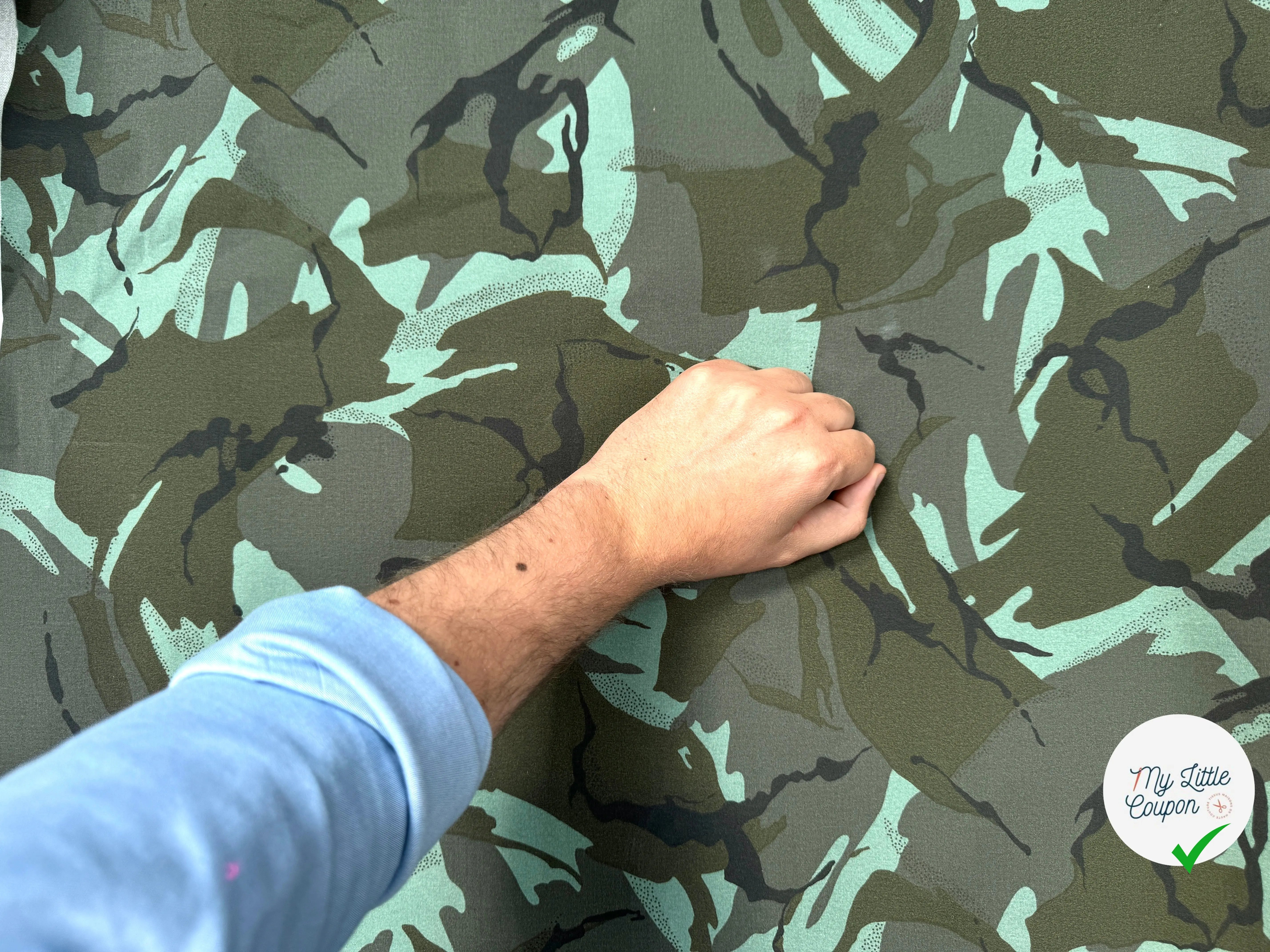 TOILE DE COTON PARKA ARMY COULEURS FRAICHES - My Little Coupon