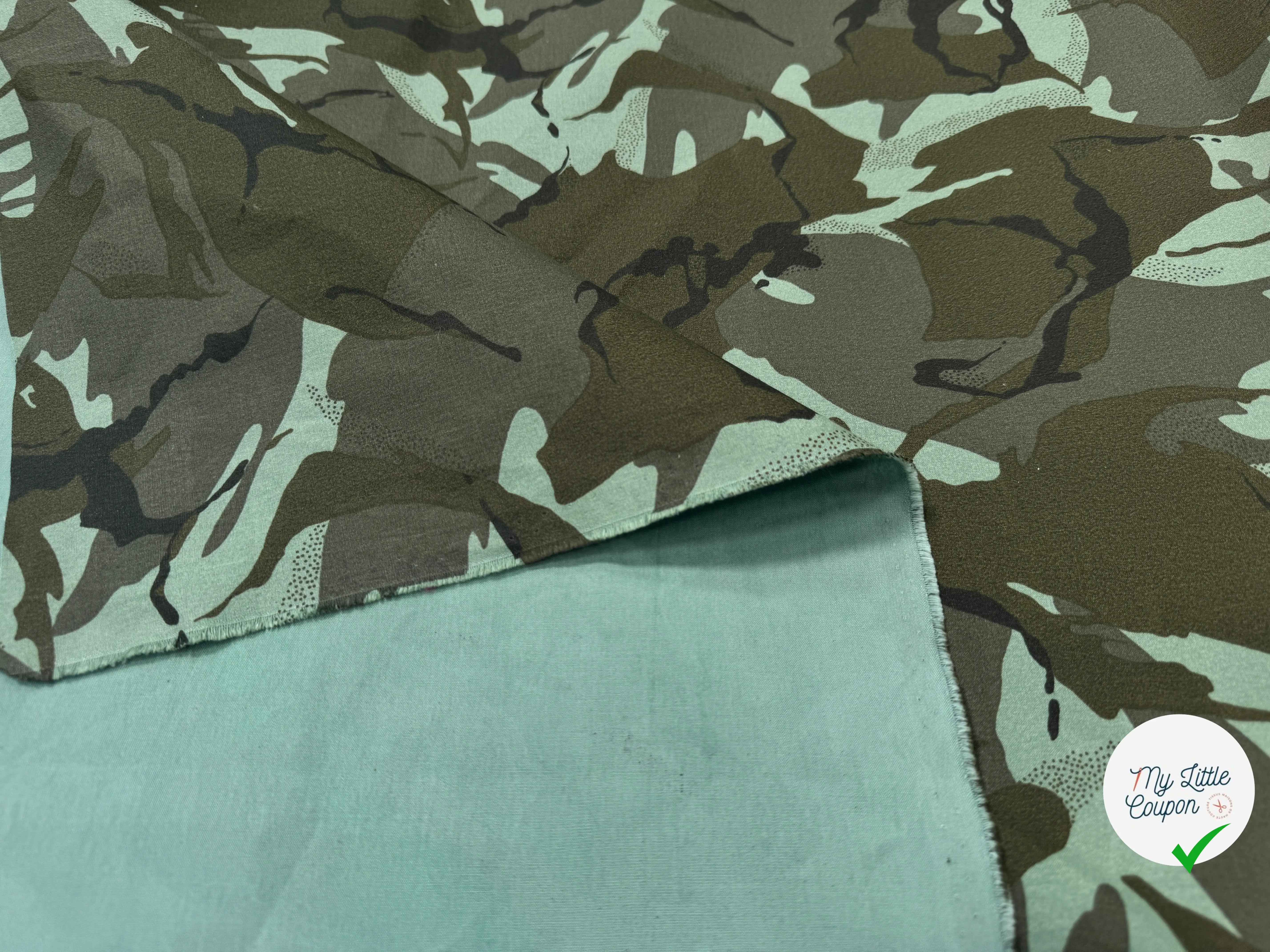 TOILE DE COTON PARKA ARMY COULEURS FRAICHES - My Little Coupon