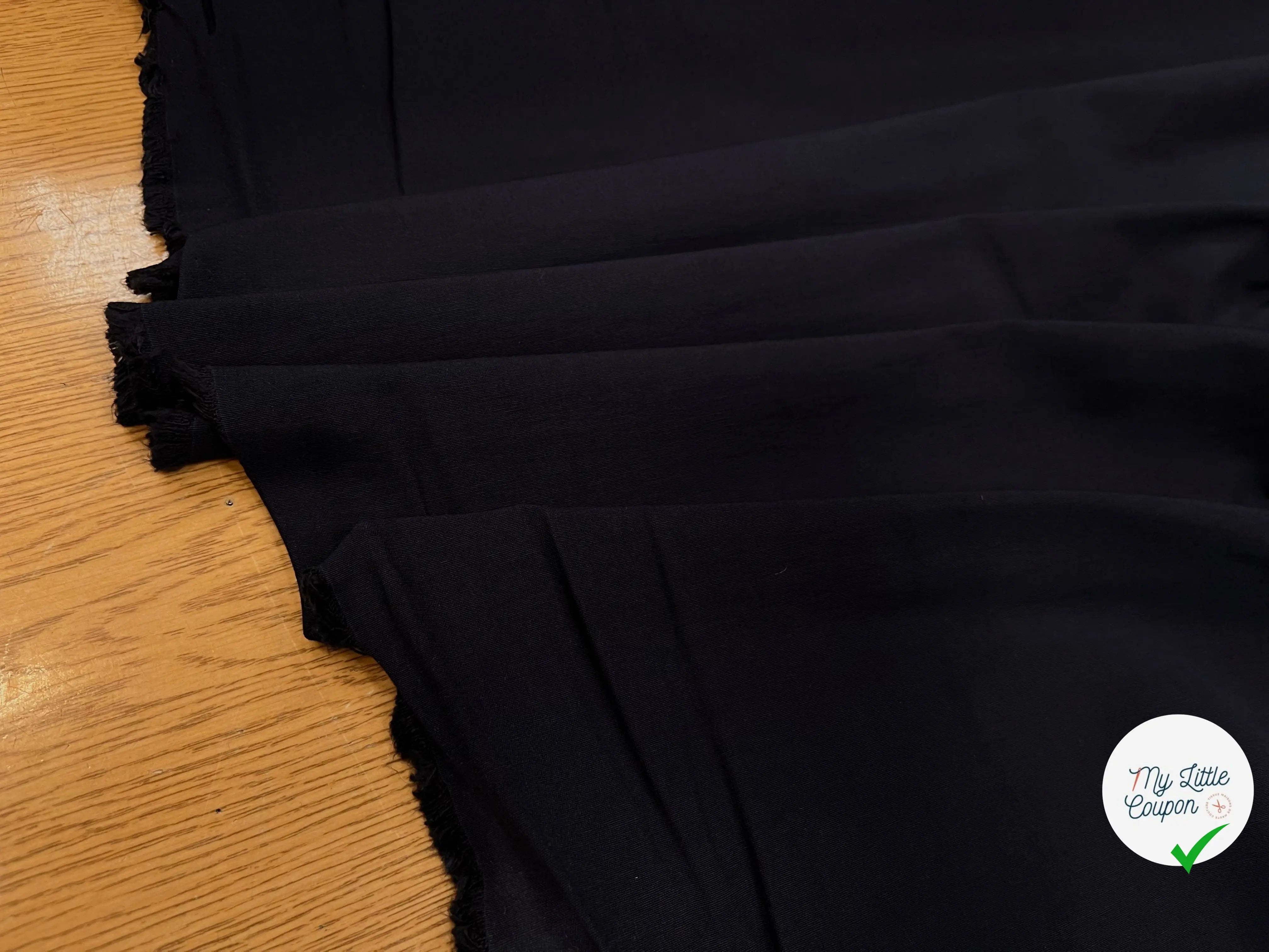 TOILE DE COTON STRETCH BLEU NUIT - My Little Coupon