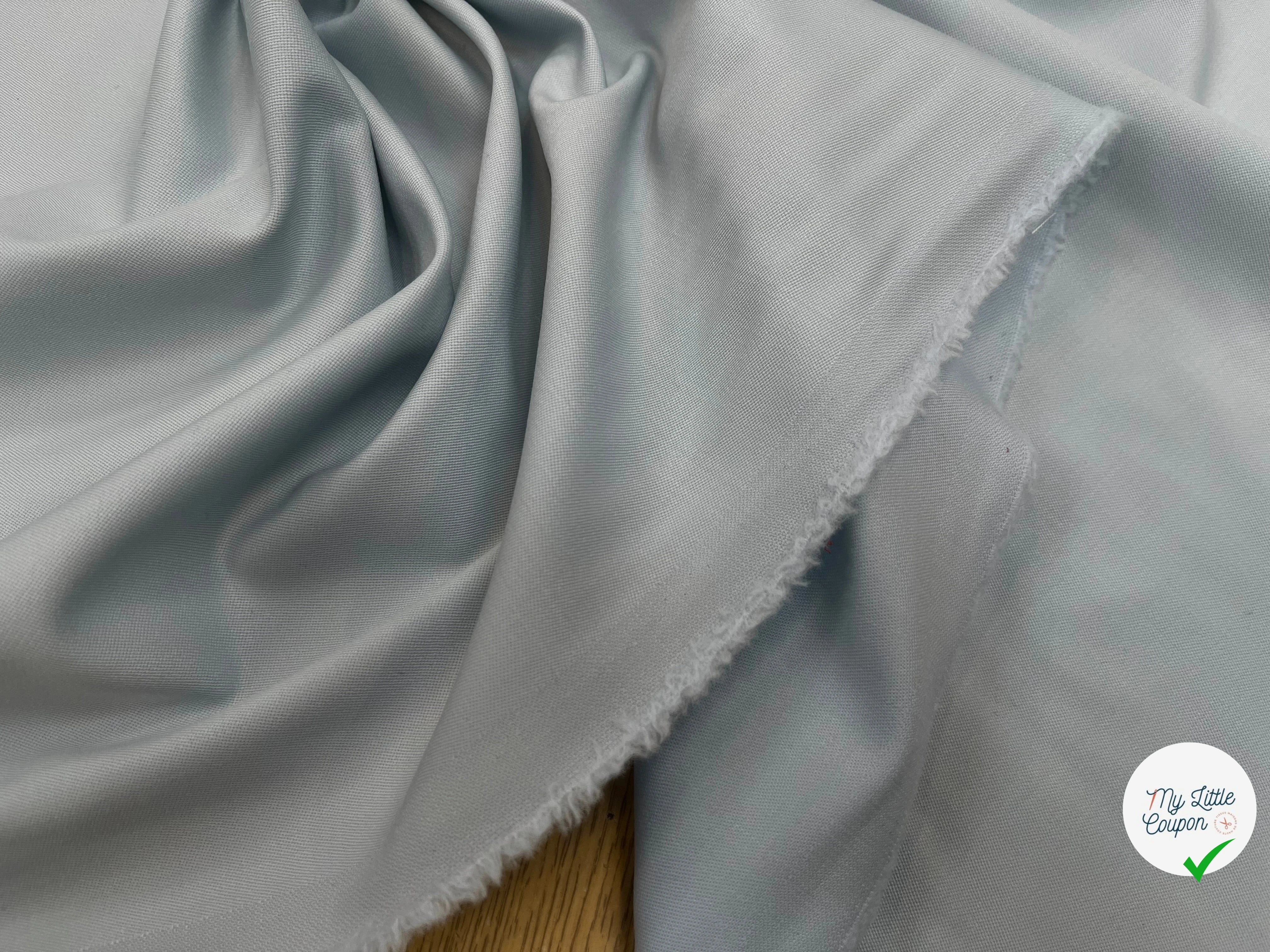 TOILE DE LAINE 97% LAINE BLEU NUAGE - My Little Coupon