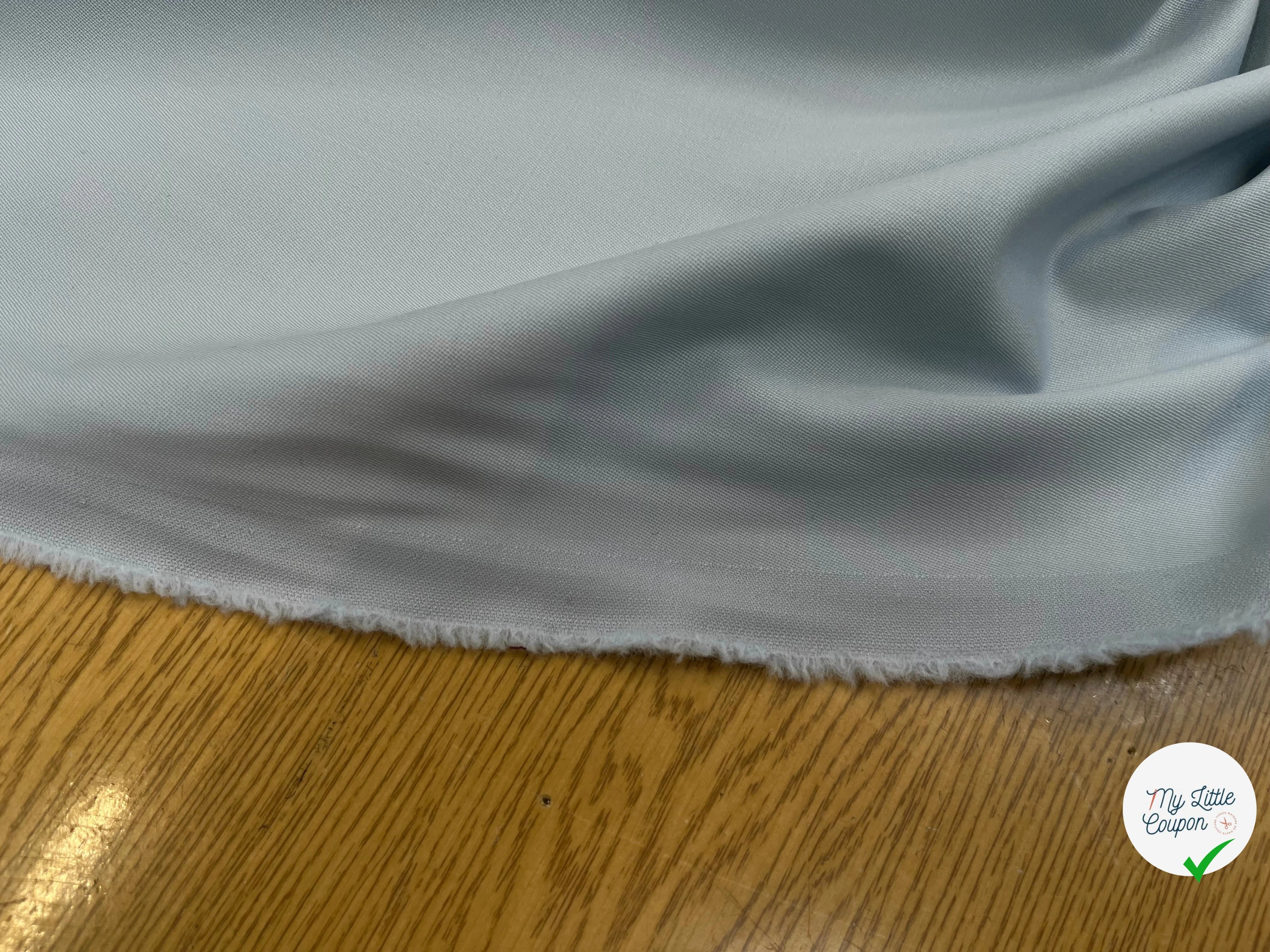 TOILE DE LAINE 97% LAINE BLEU NUAGE - My Little Coupon