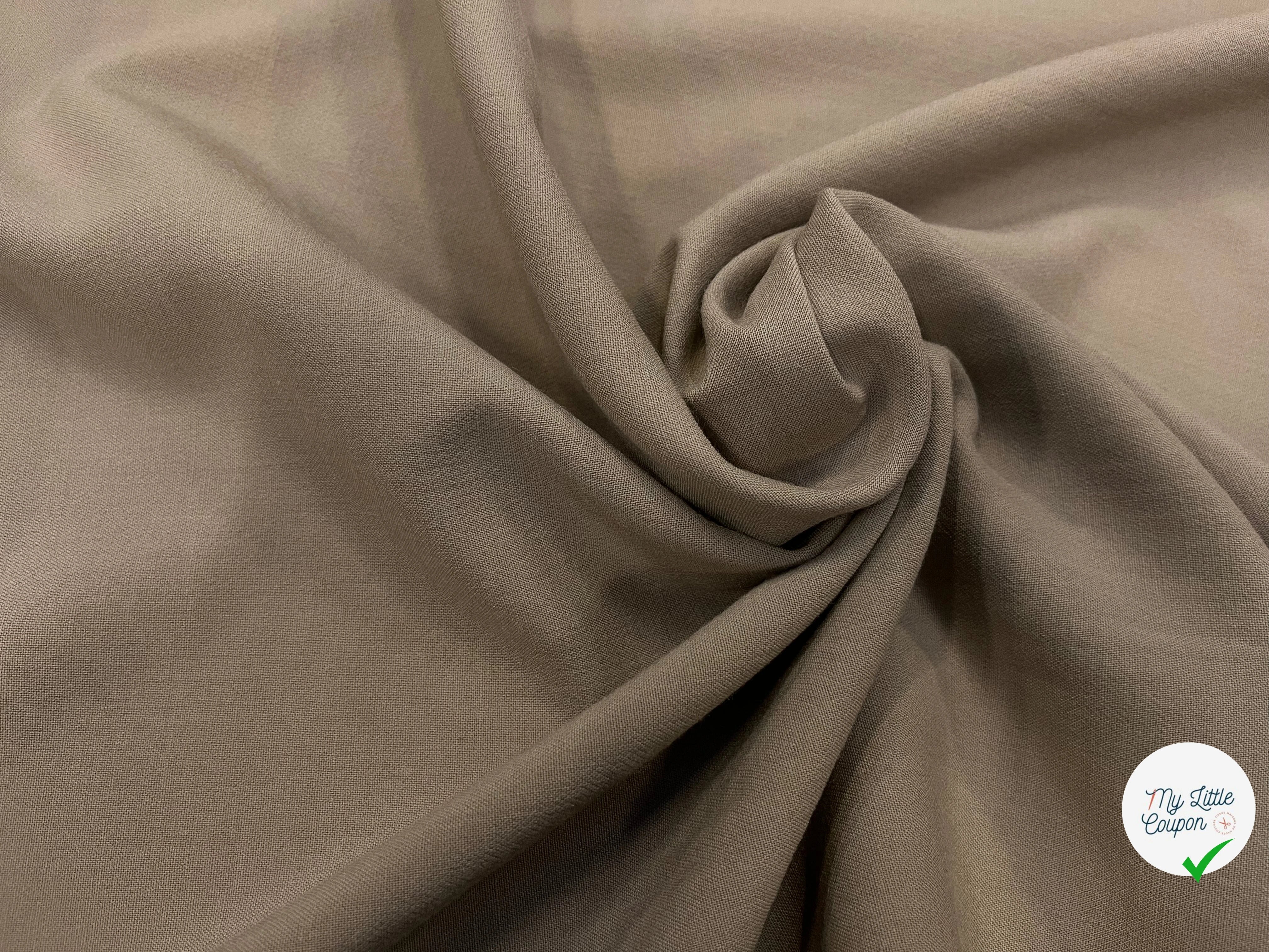 TOILE DE LAINE LOURDE STRETCH MOCHA - My Little Coupon