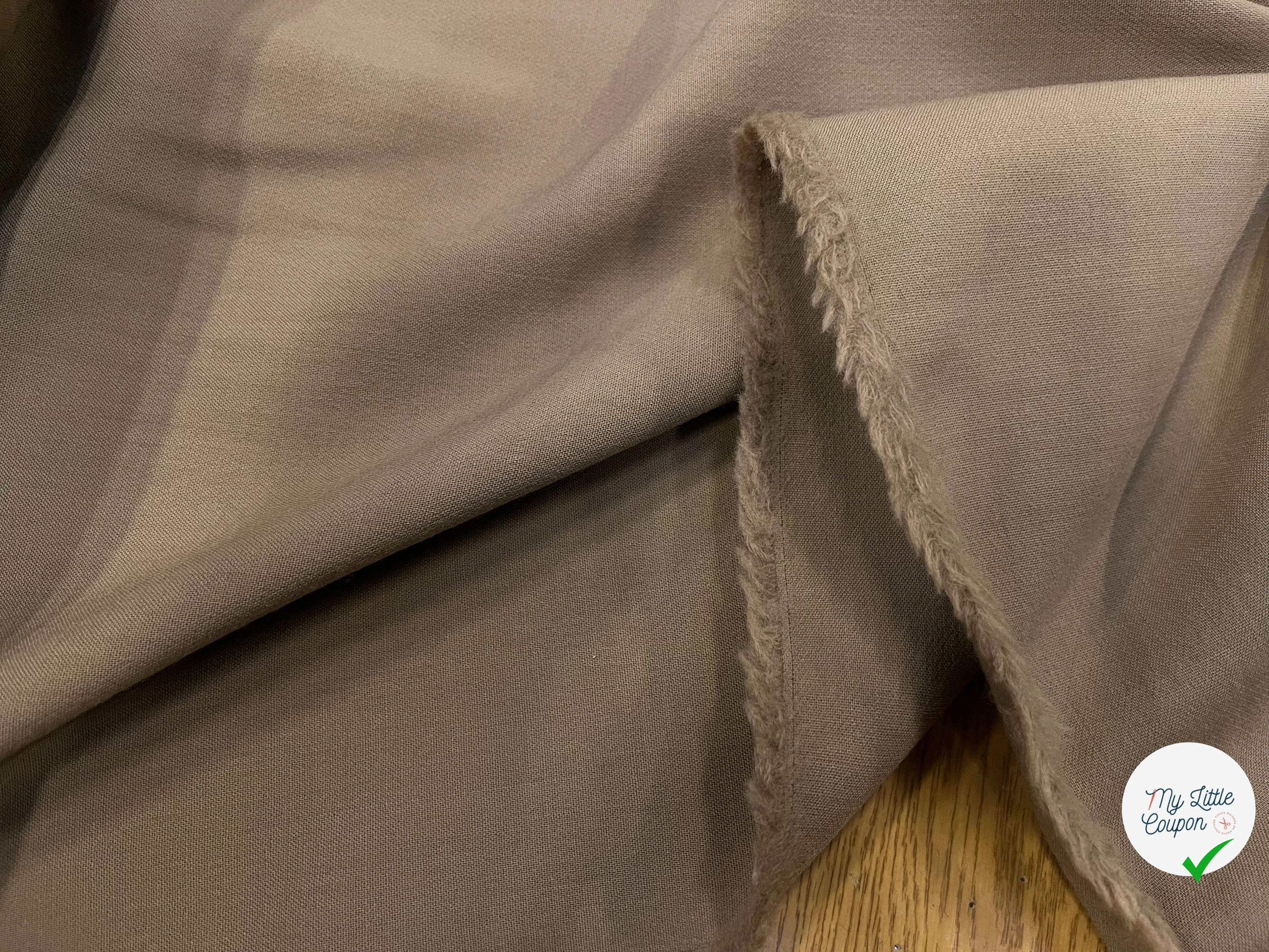 TOILE DE LAINE LOURDE STRETCH MOCHA - My Little Coupon