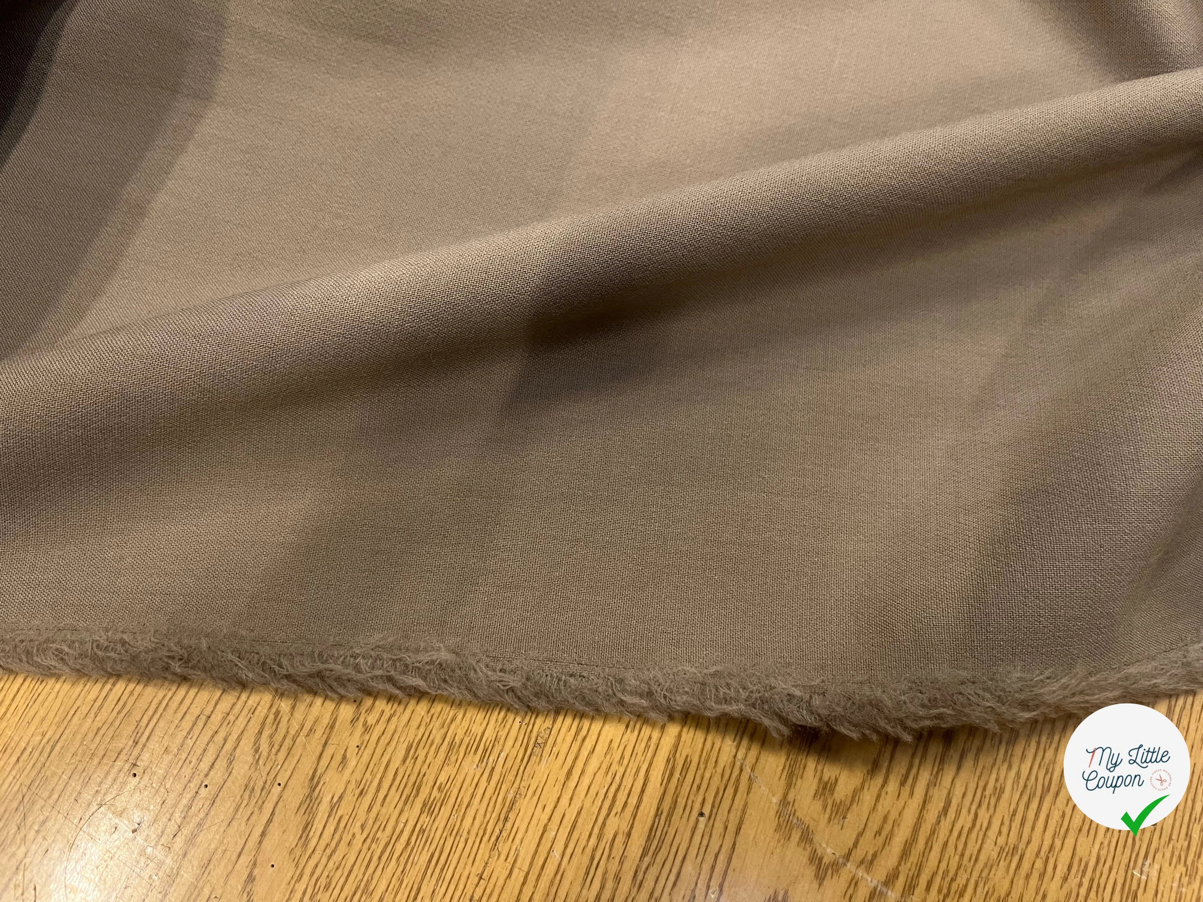 TOILE DE LAINE LOURDE STRETCH MOCHA - My Little Coupon