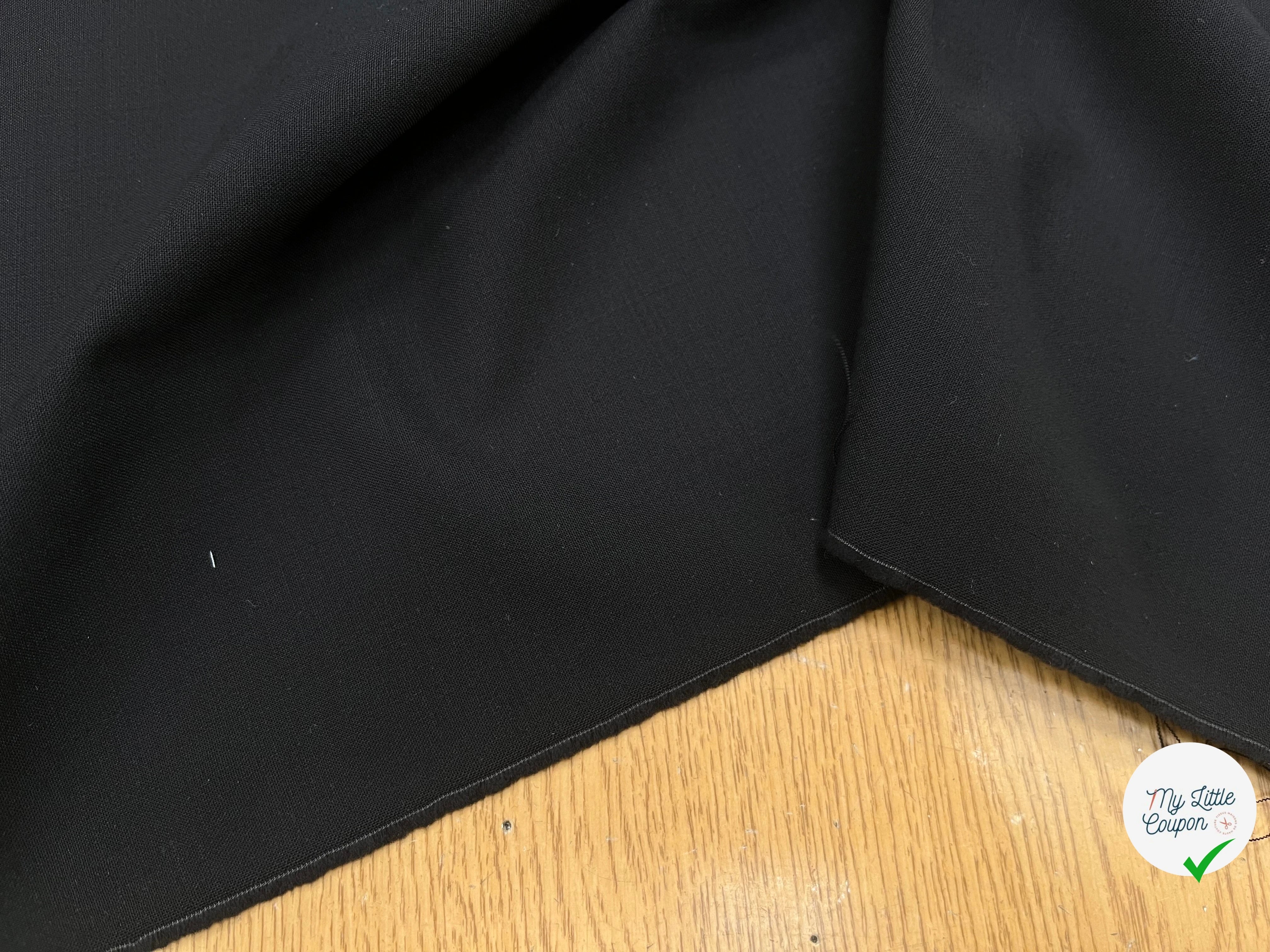TOILE DE LAINE ULTRA STRETCH BLACK 150CM - My Little Coupon